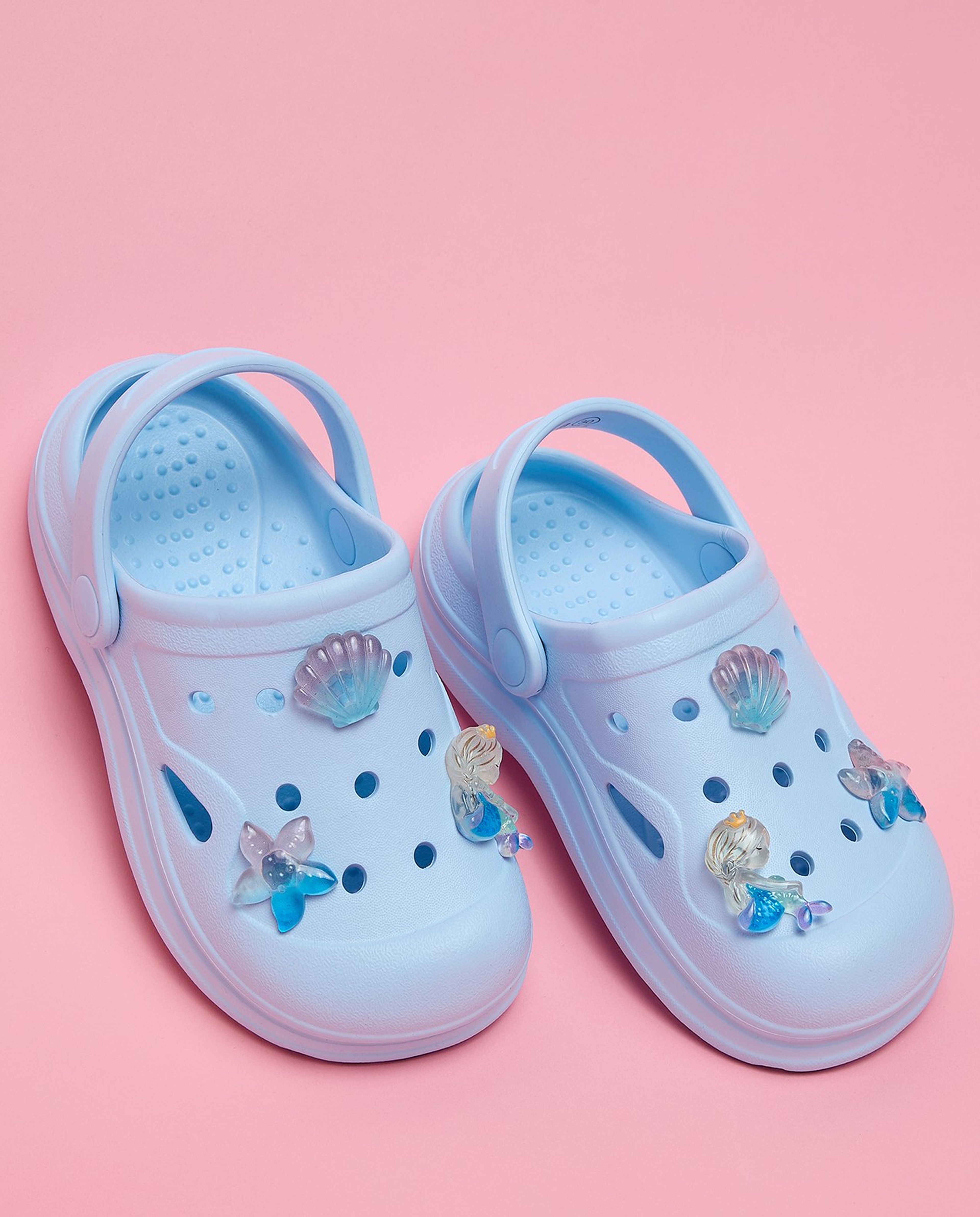 Charm Detail Slingback Clogs