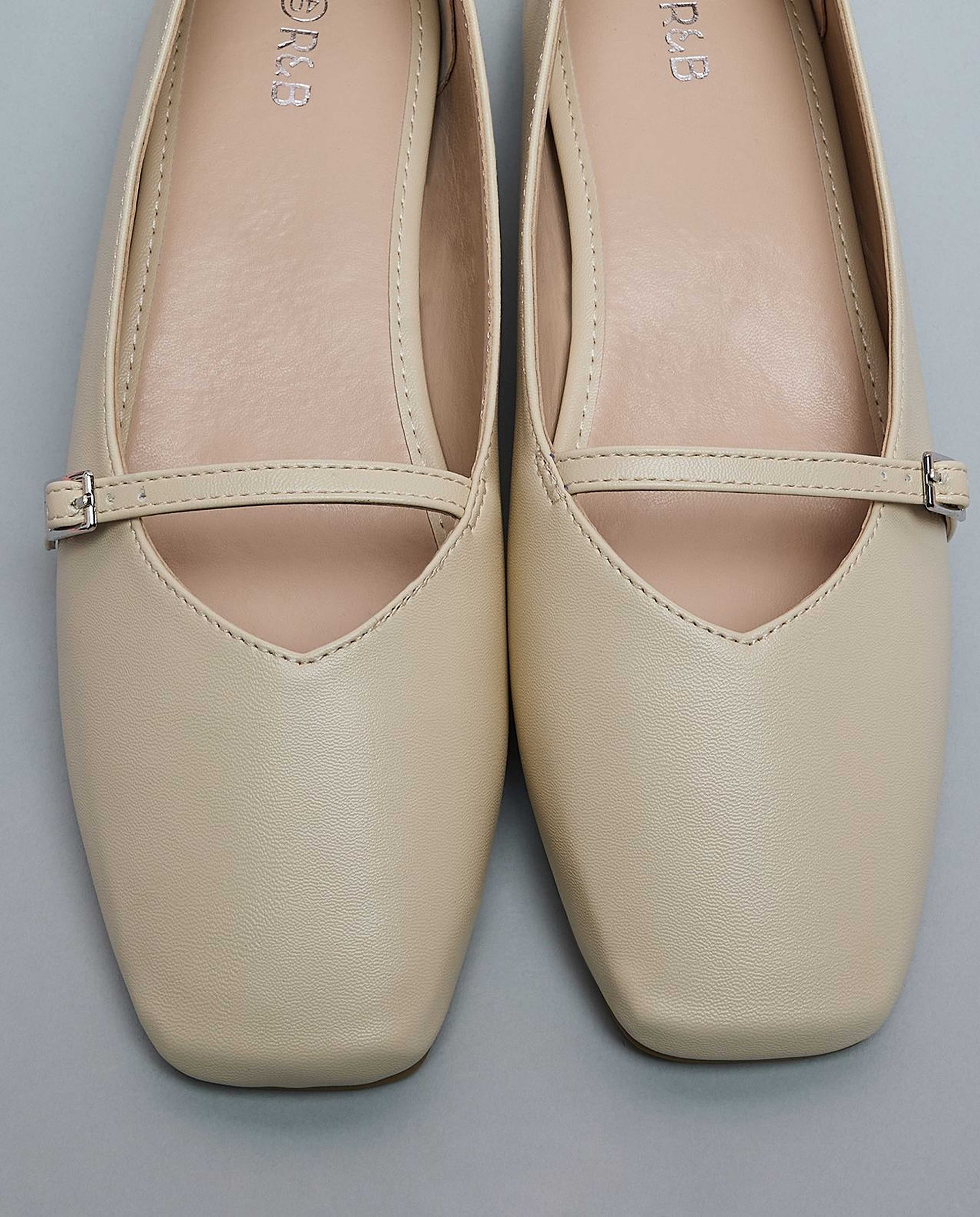 Solid Square Toe Mary Jane Shoes