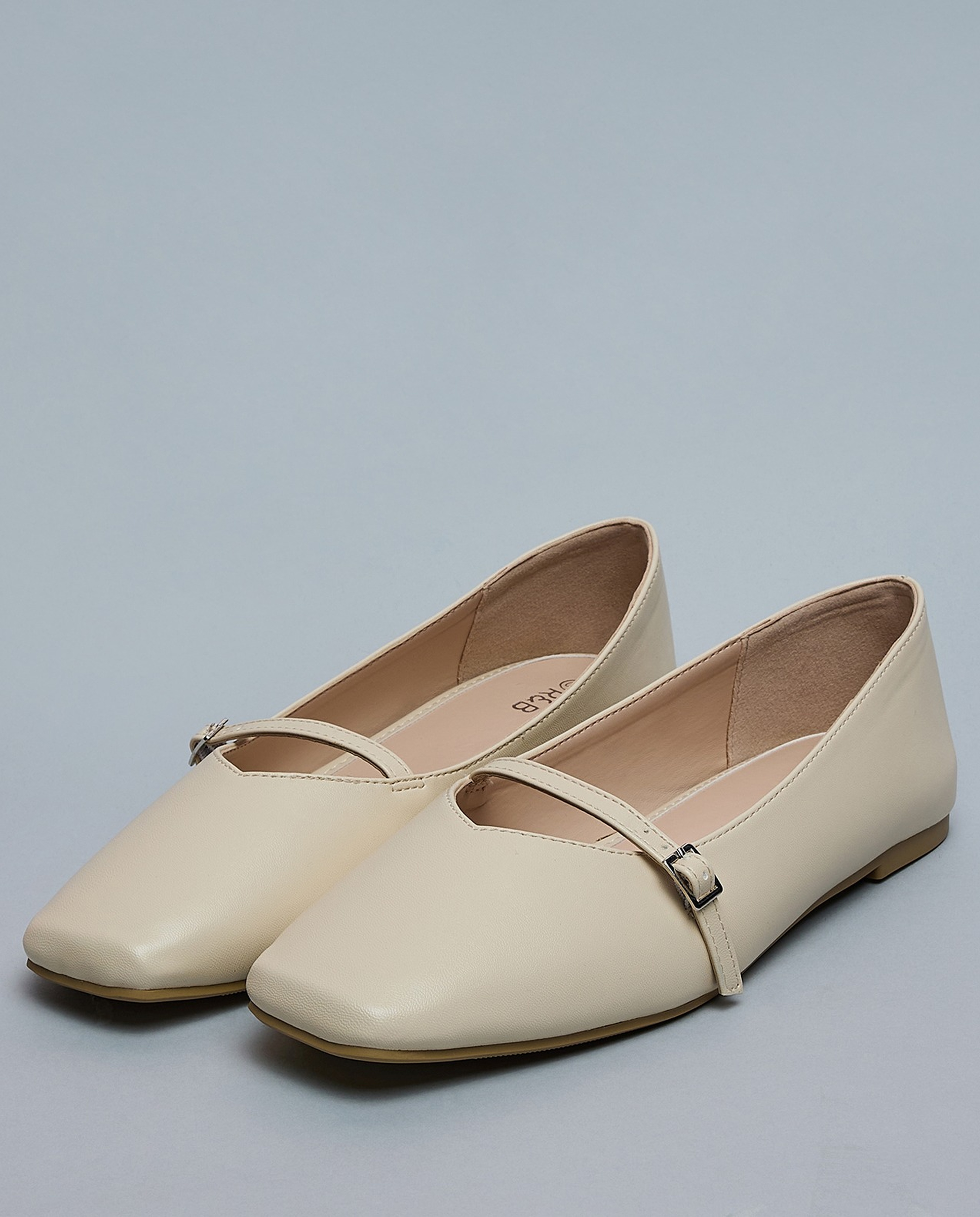 Solid Square Toe Mary Jane Shoes