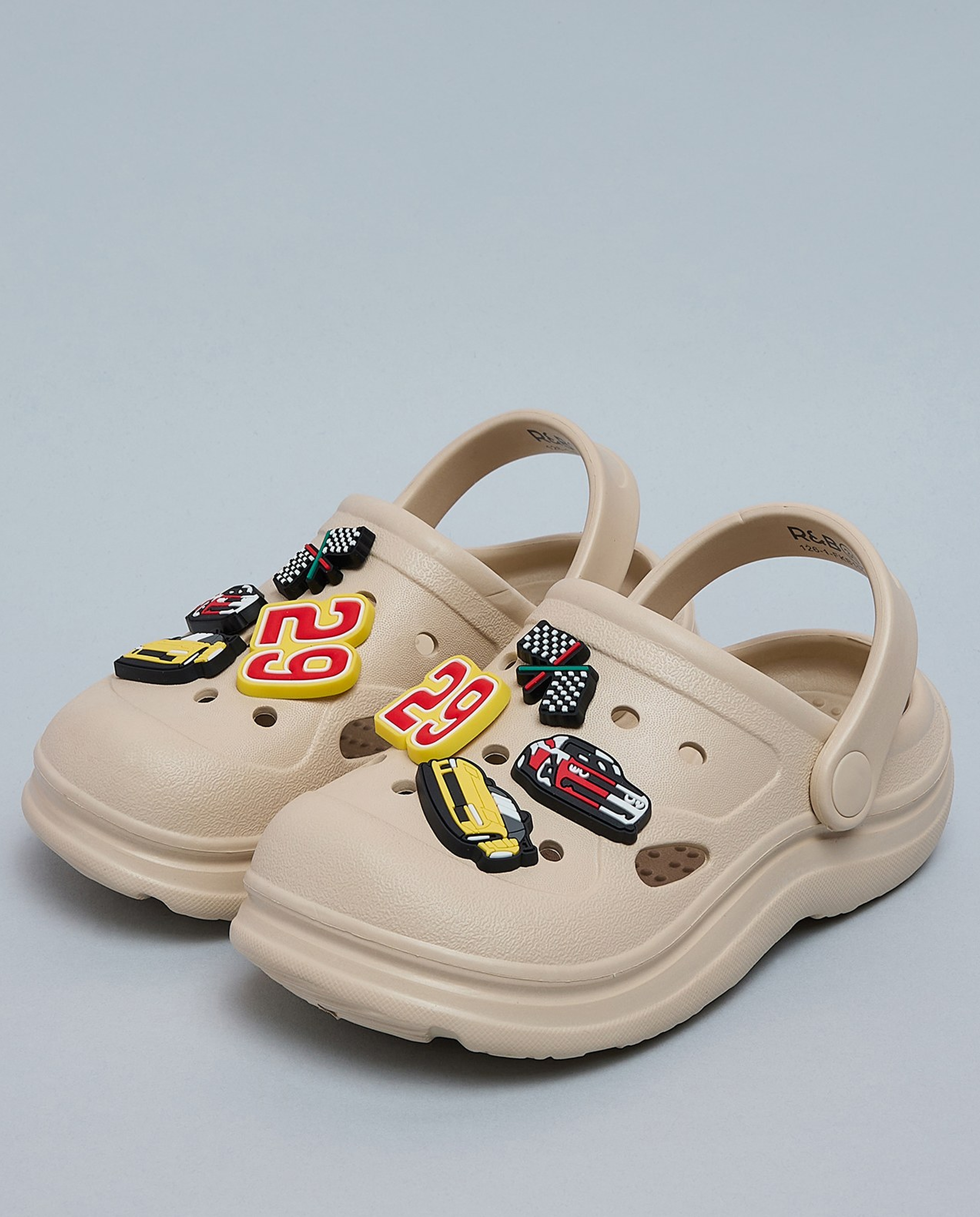 Charm Detail Slingback Clogs