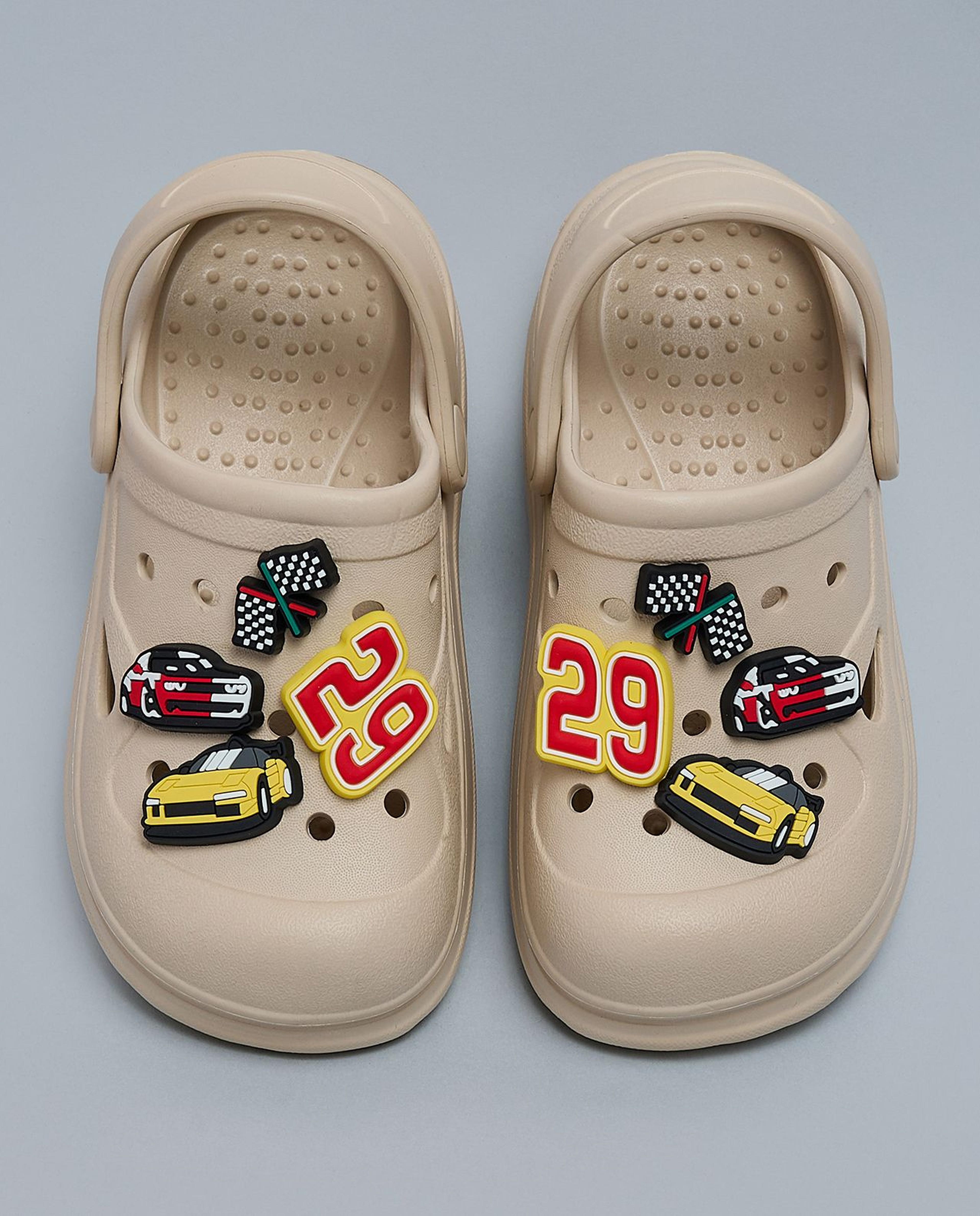 Charm Detail Slingback Clogs