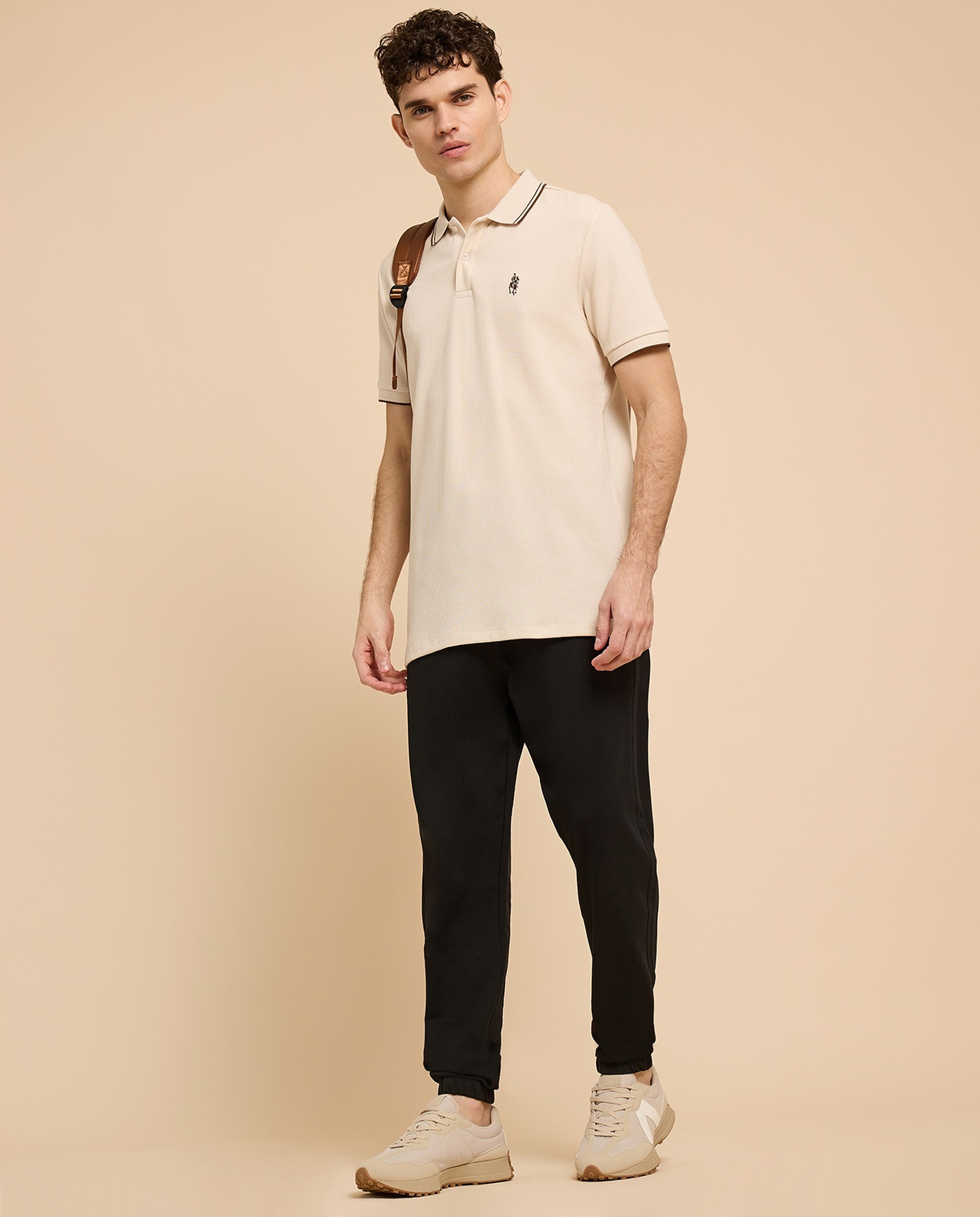 Solid Joggers with Drawstring Waist