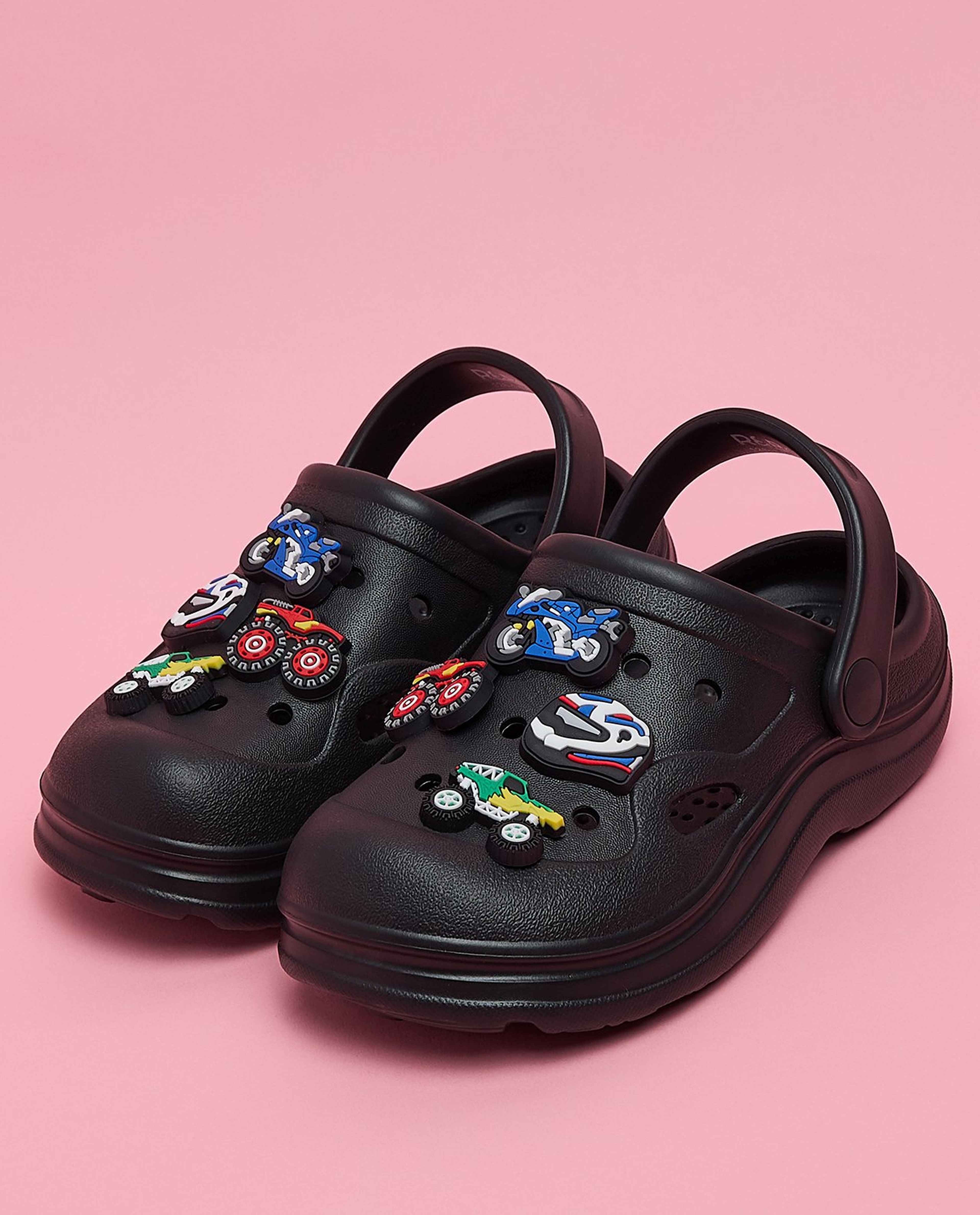 Charm Detail Slingback Clogs