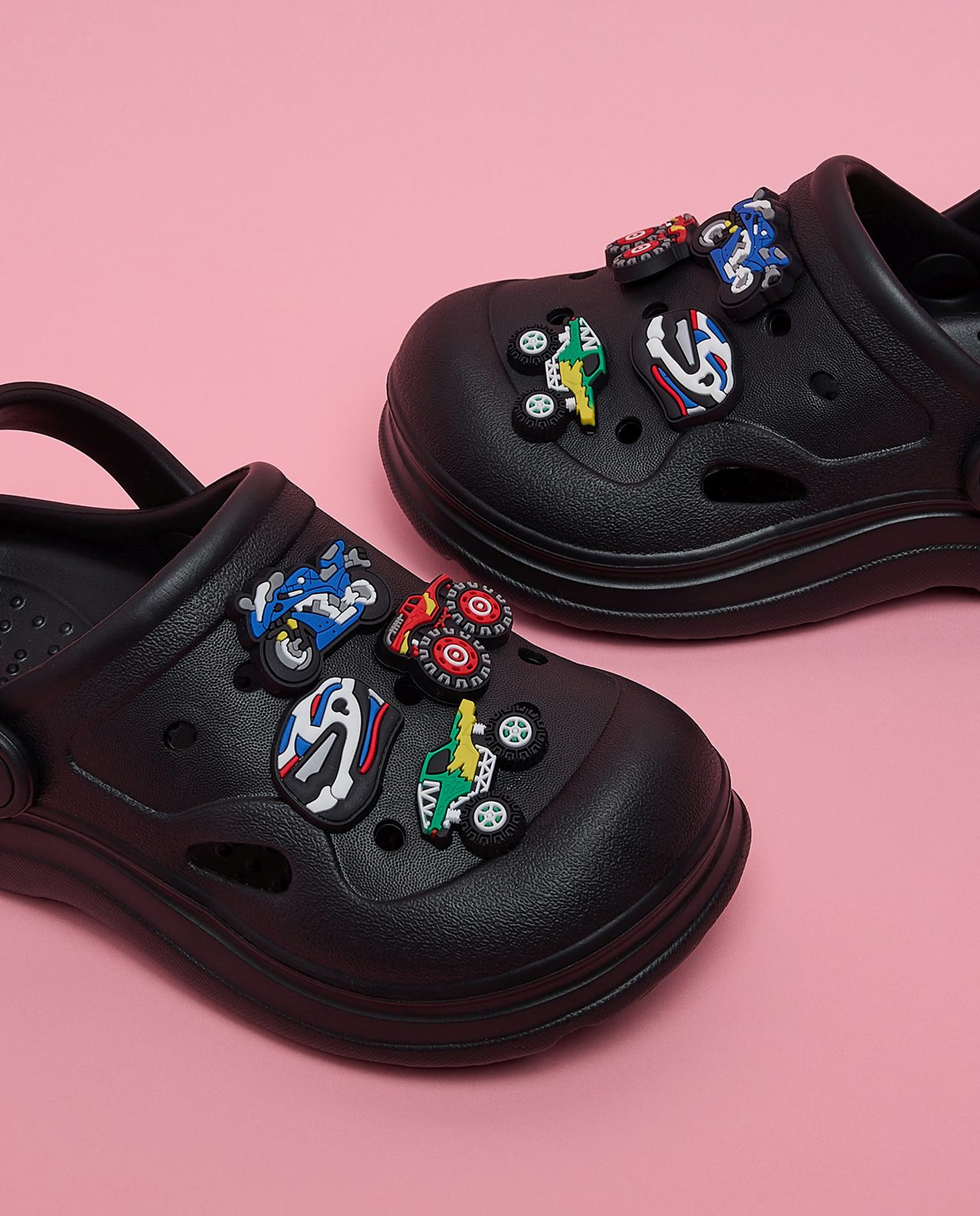 Charm Detail Slingback Clogs