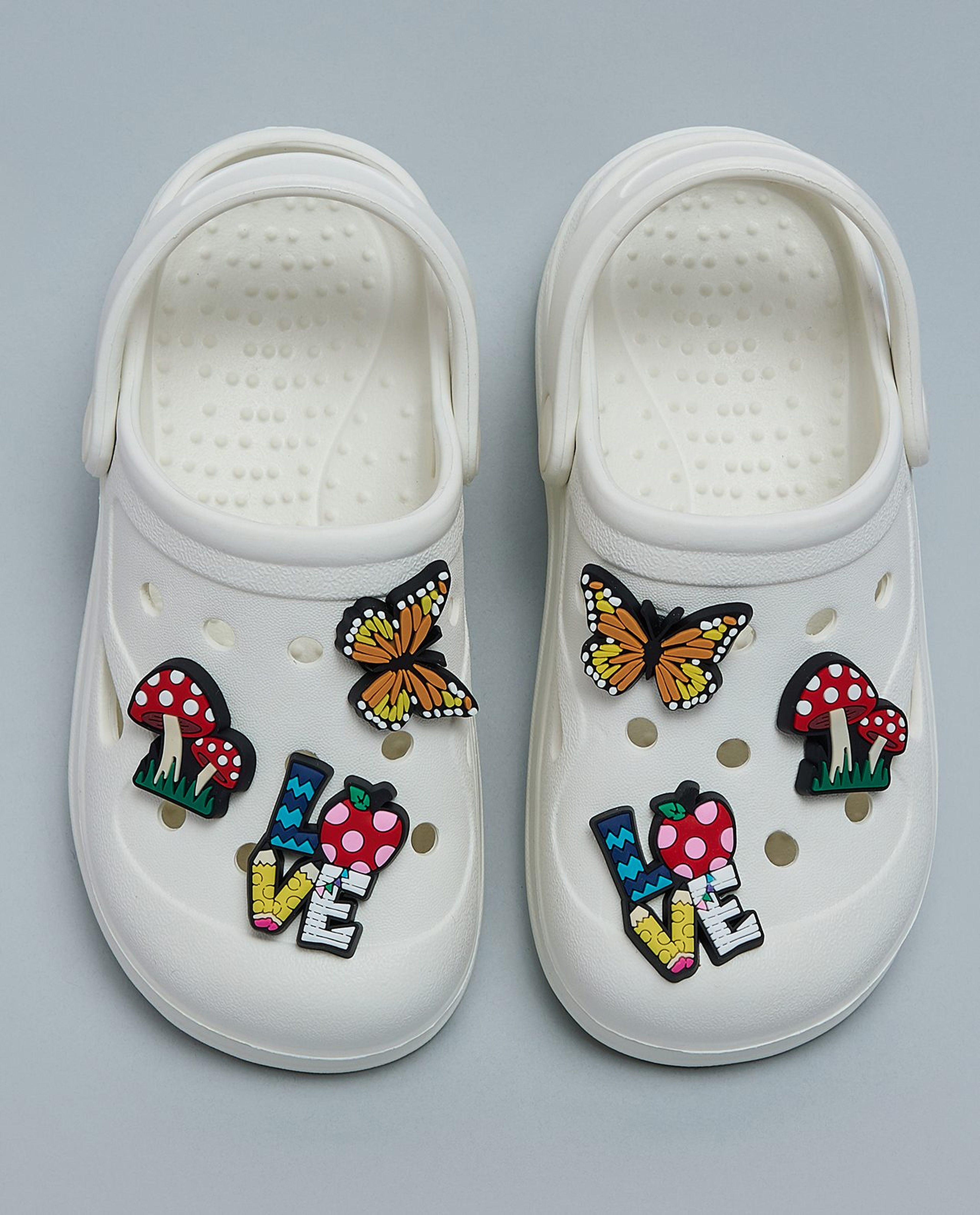 Charm Detail Slingback Clogs