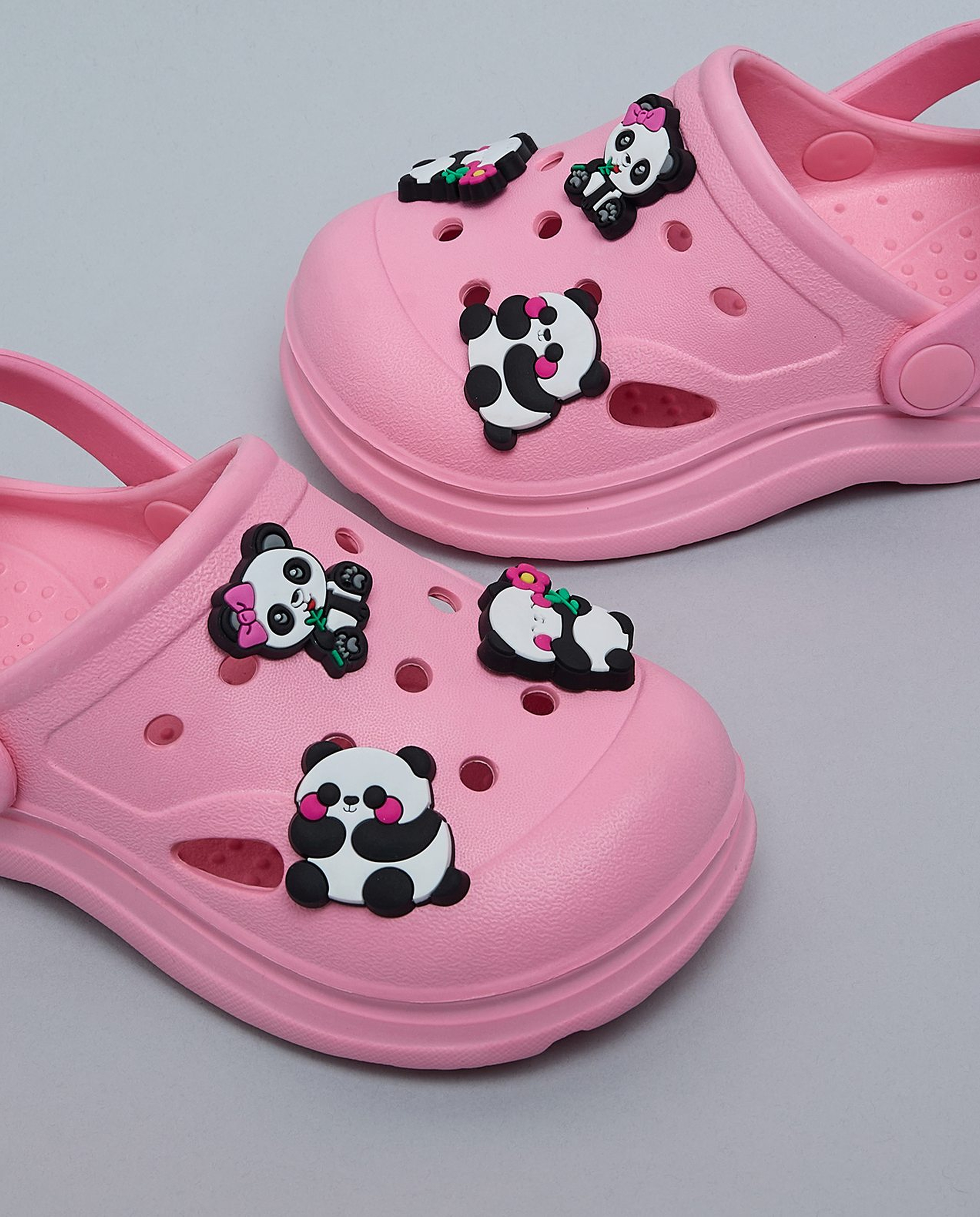 Charm Detail Slingback Clogs