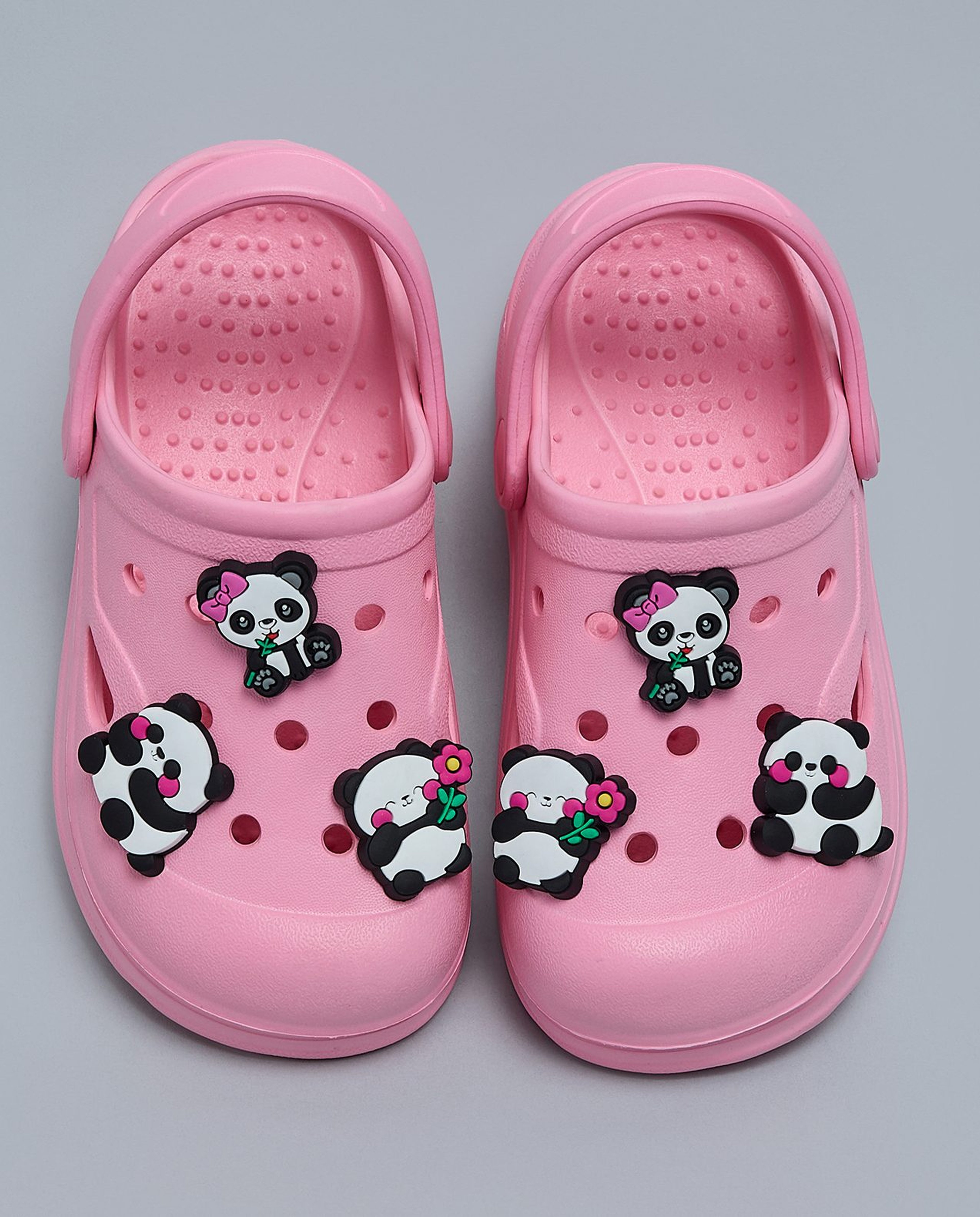 Charm Detail Slingback Clogs