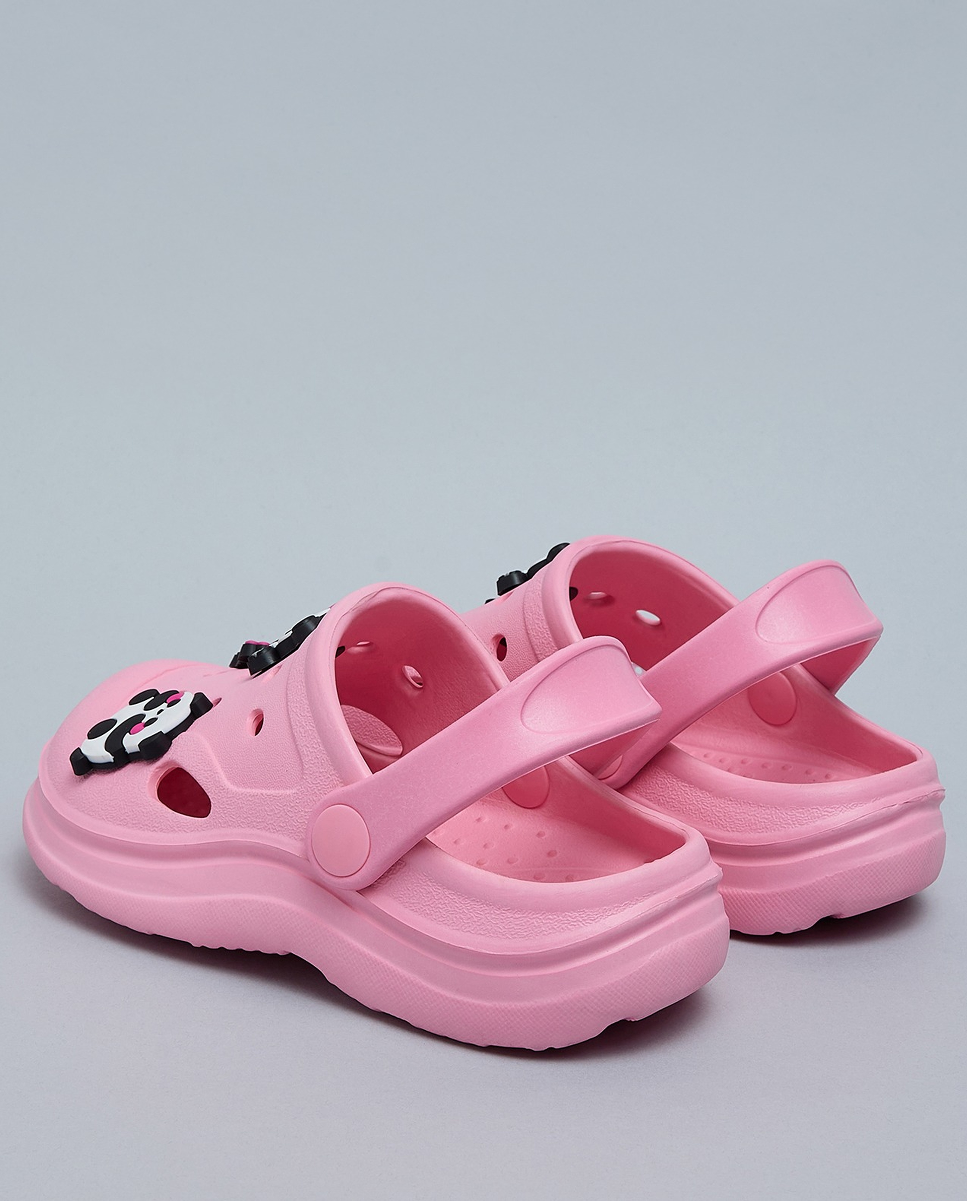 Charm Detail Slingback Clogs