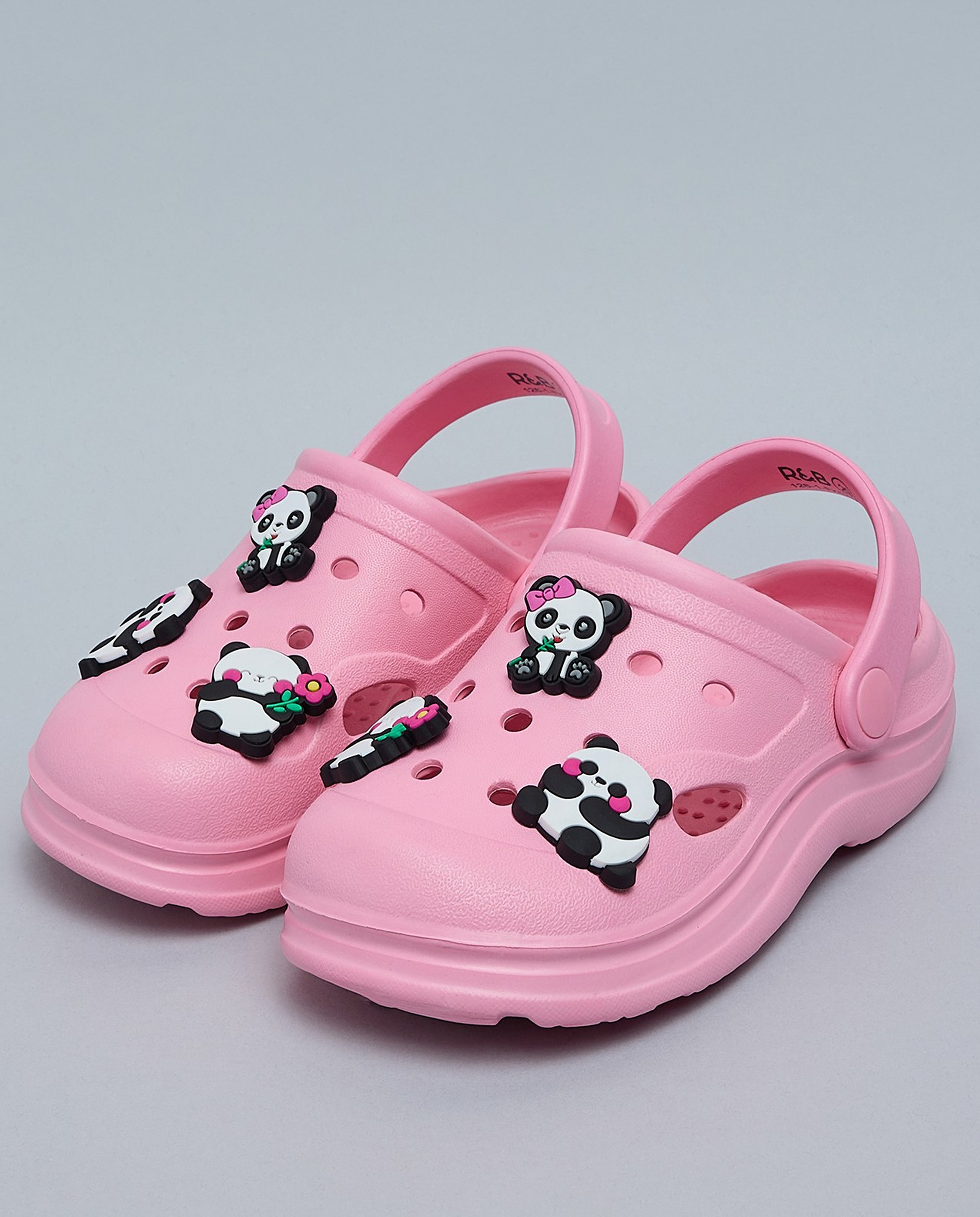 Charm Detail Slingback Clogs