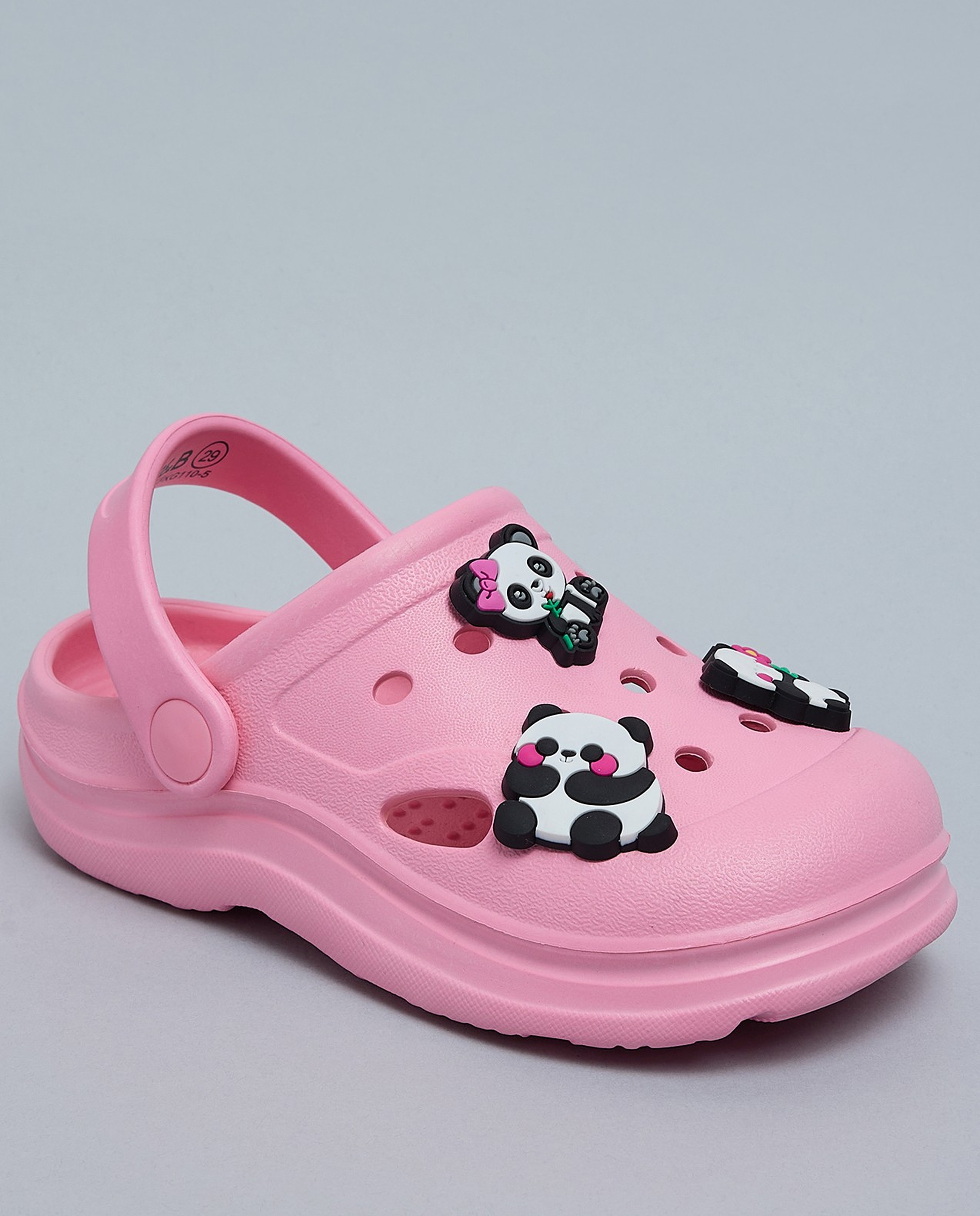 Charm Detail Slingback Clogs