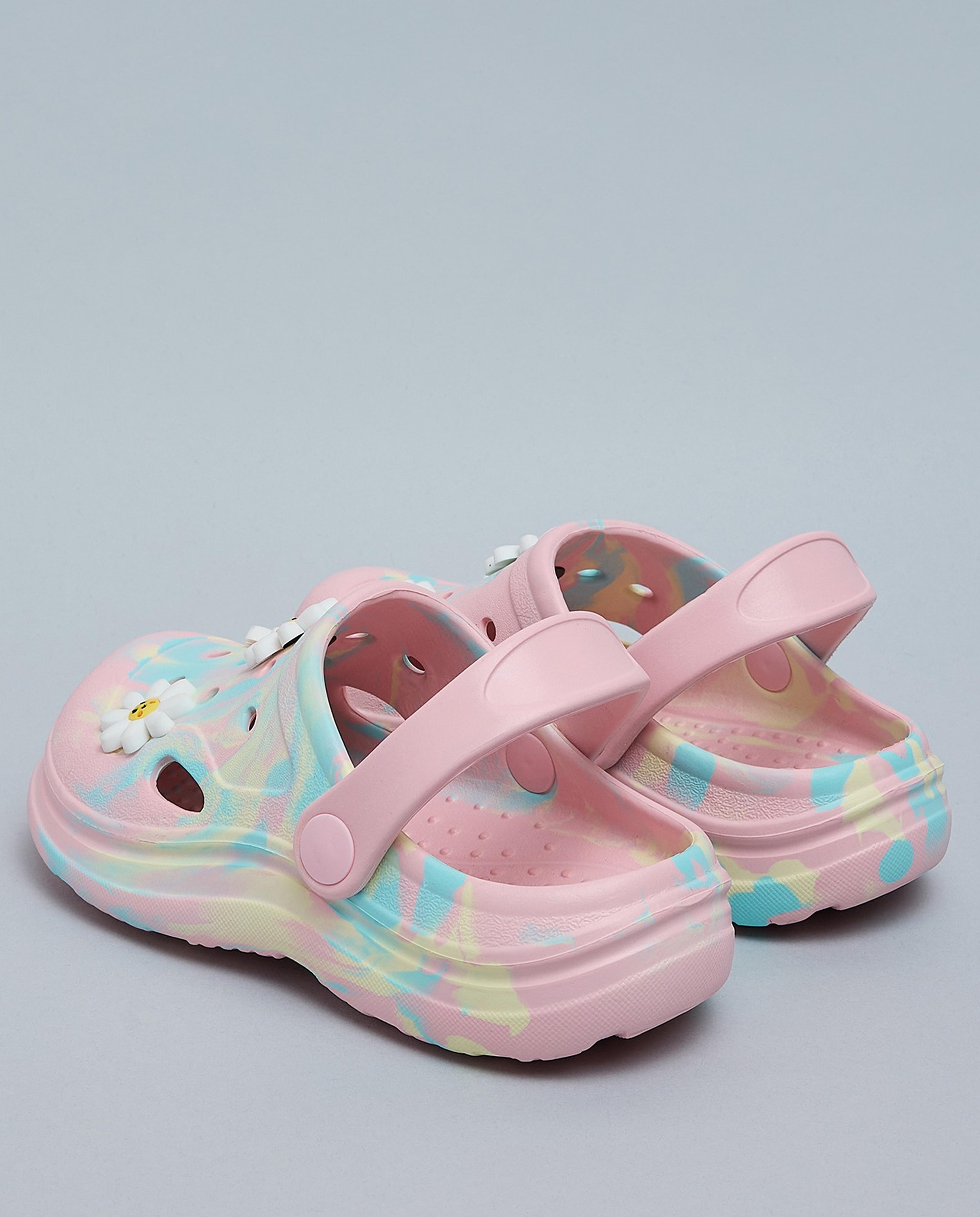 Printed Slingback Clogs