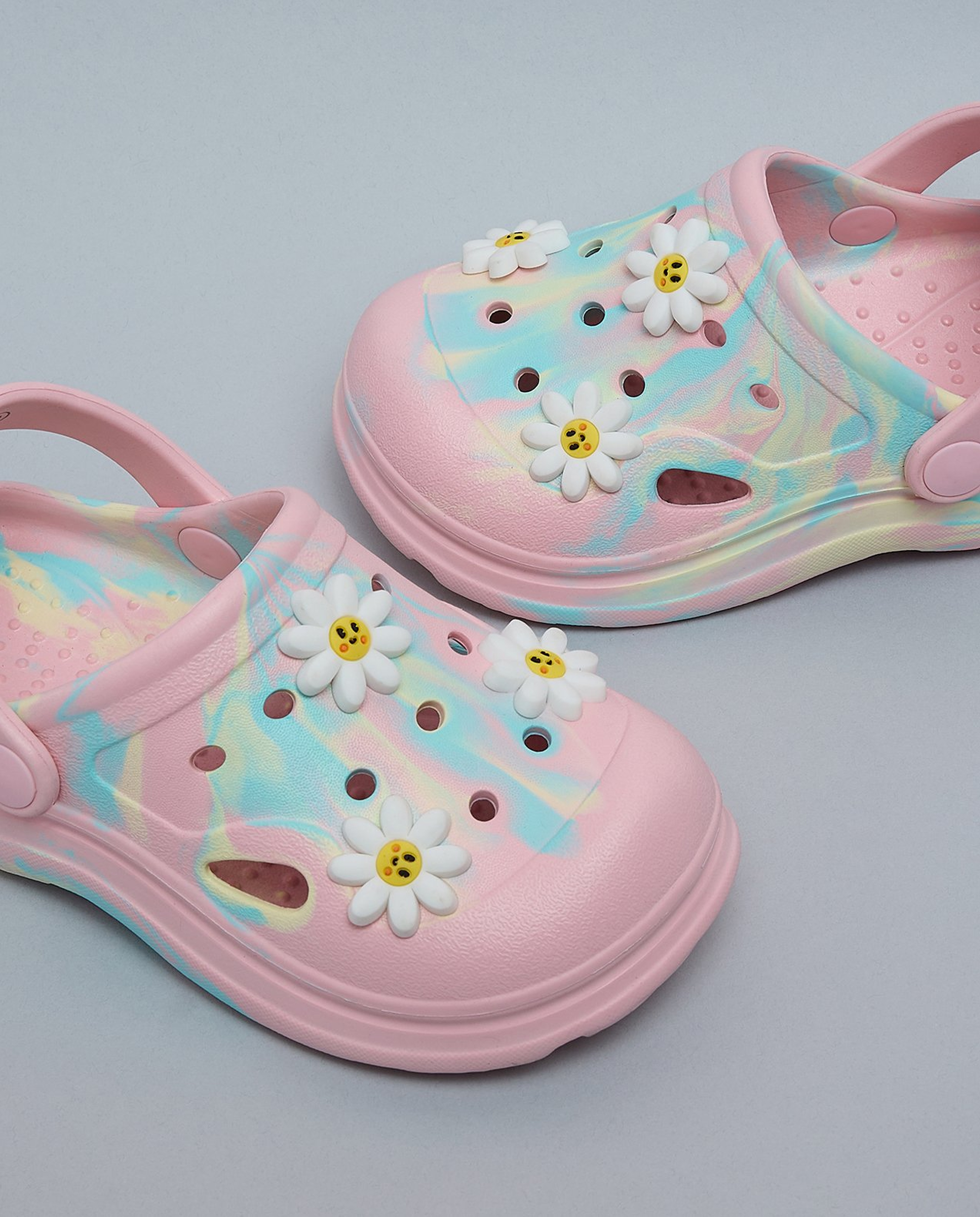 Printed Slingback Clogs