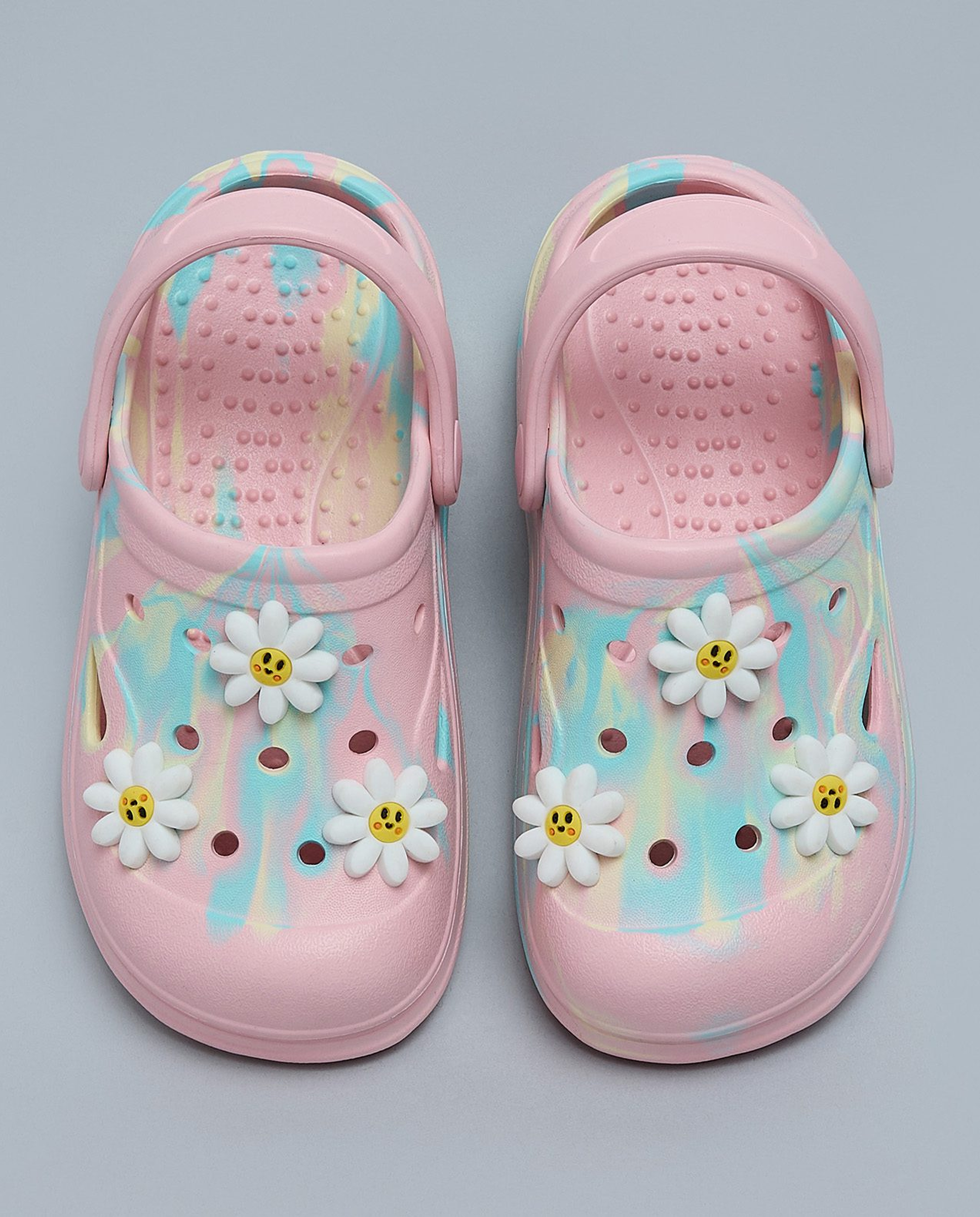 Printed Slingback Clogs