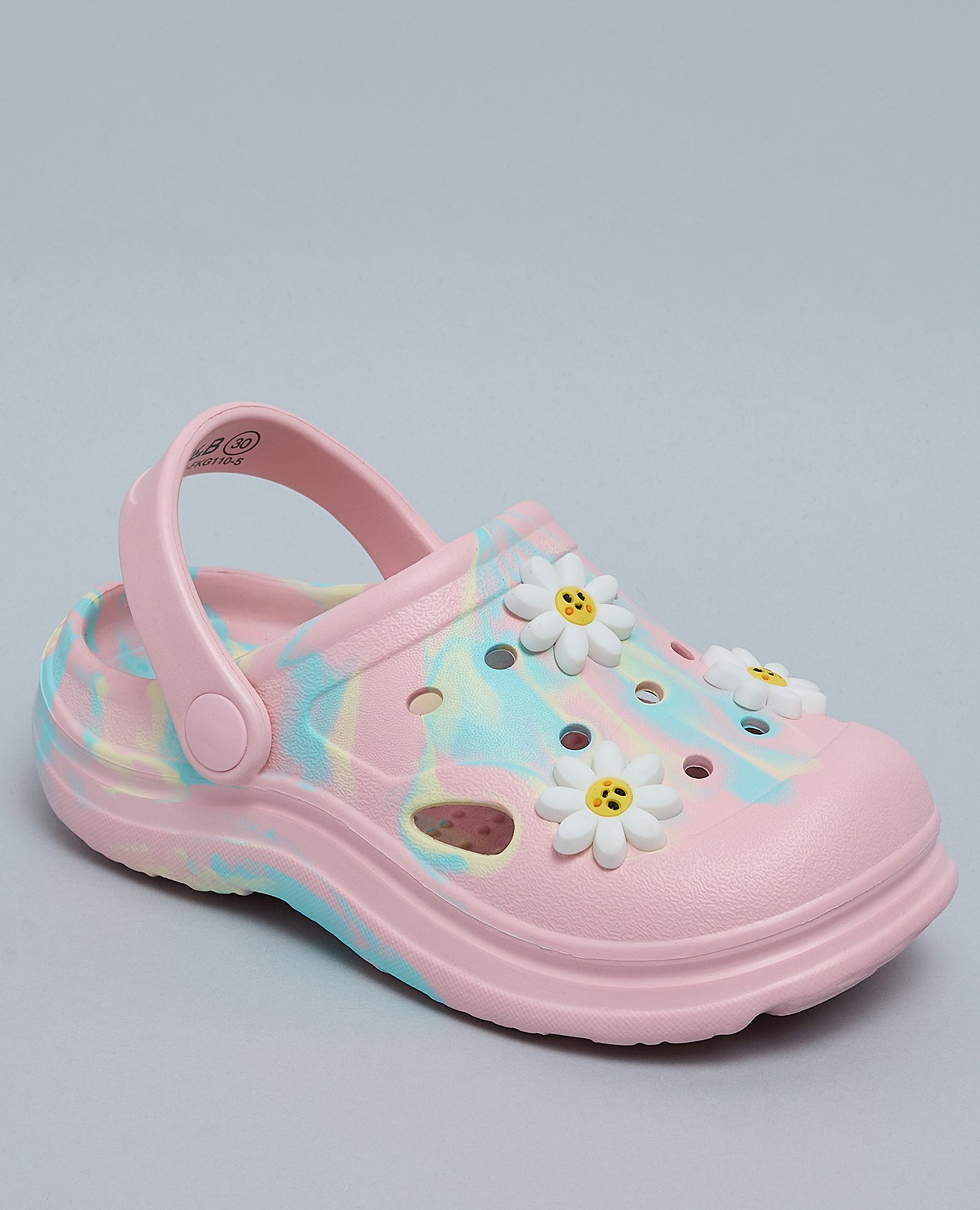 Printed Slingback Clogs