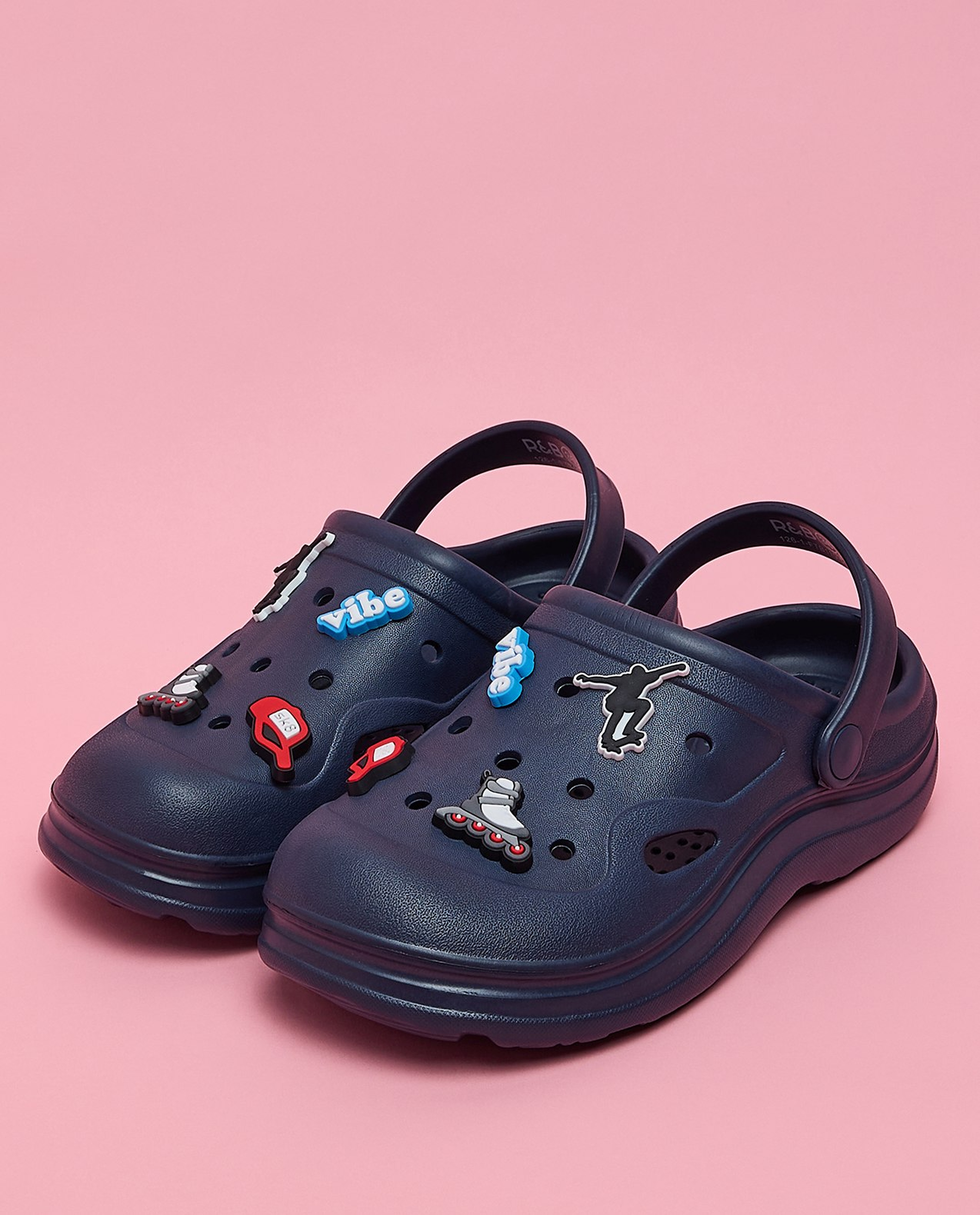 Charm Detail Slingback Clogs