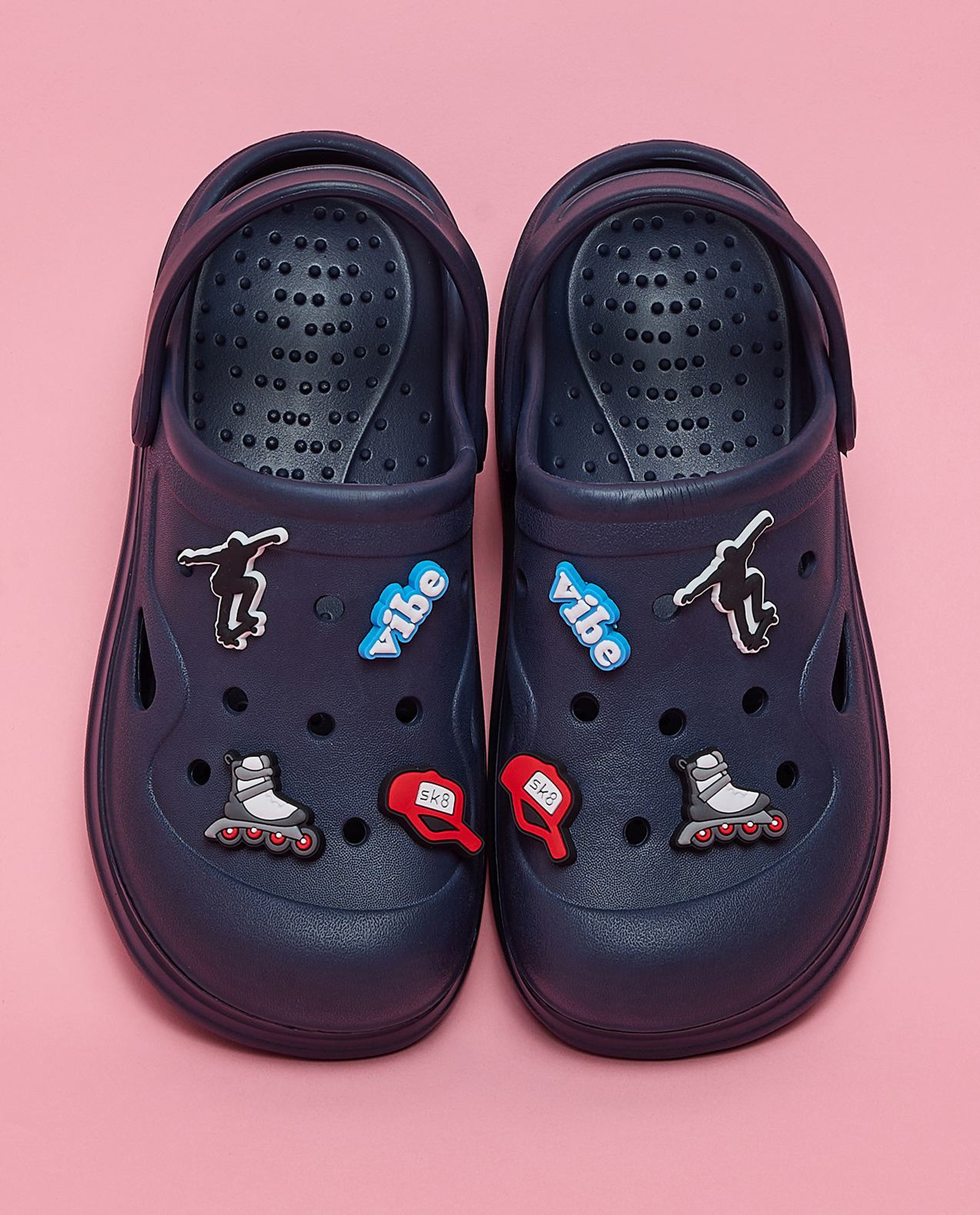 Charm Detail Slingback Clogs