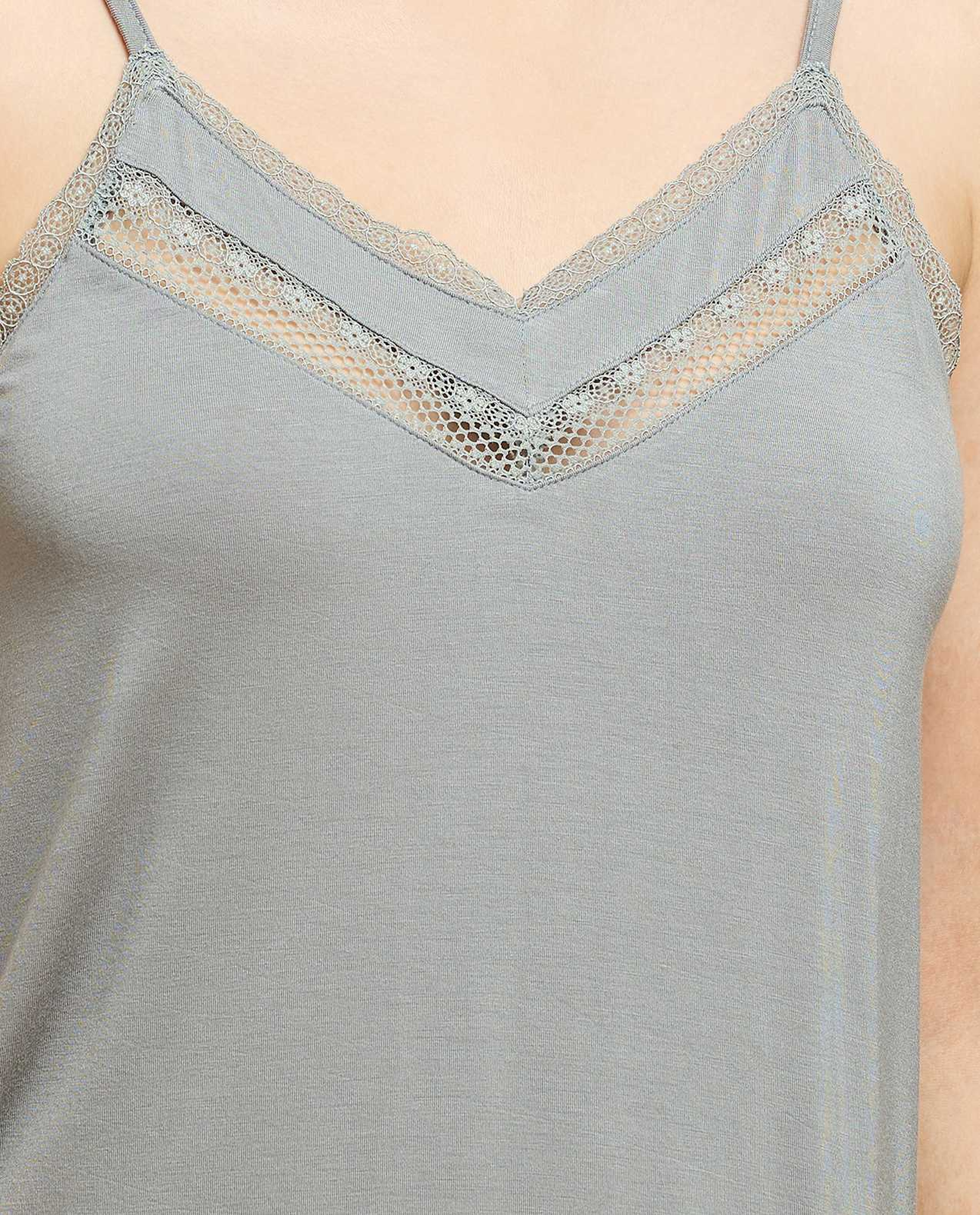 Lace Trim Pyjama Set