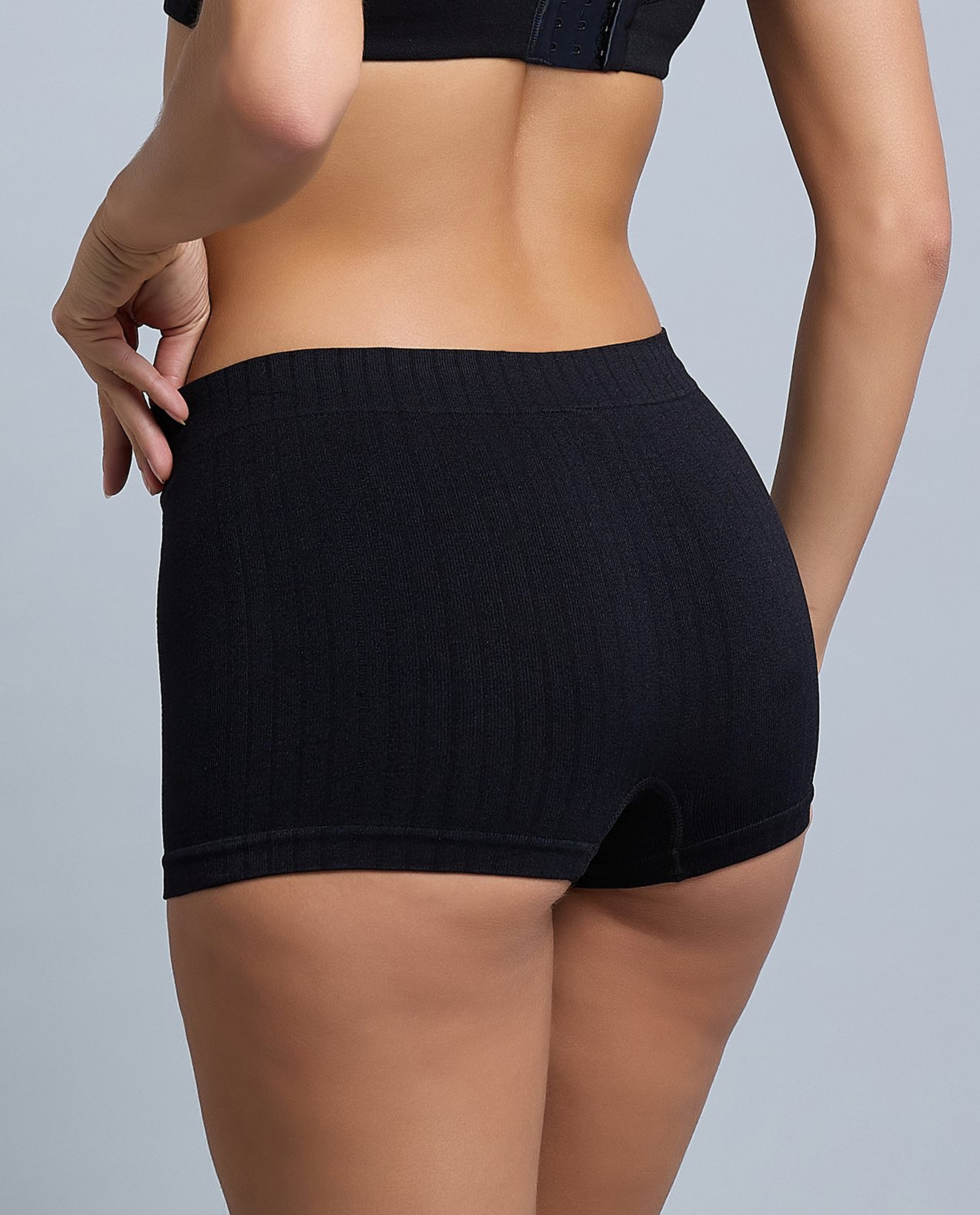 3 Pack Ribbed Seamfree Boyshorts