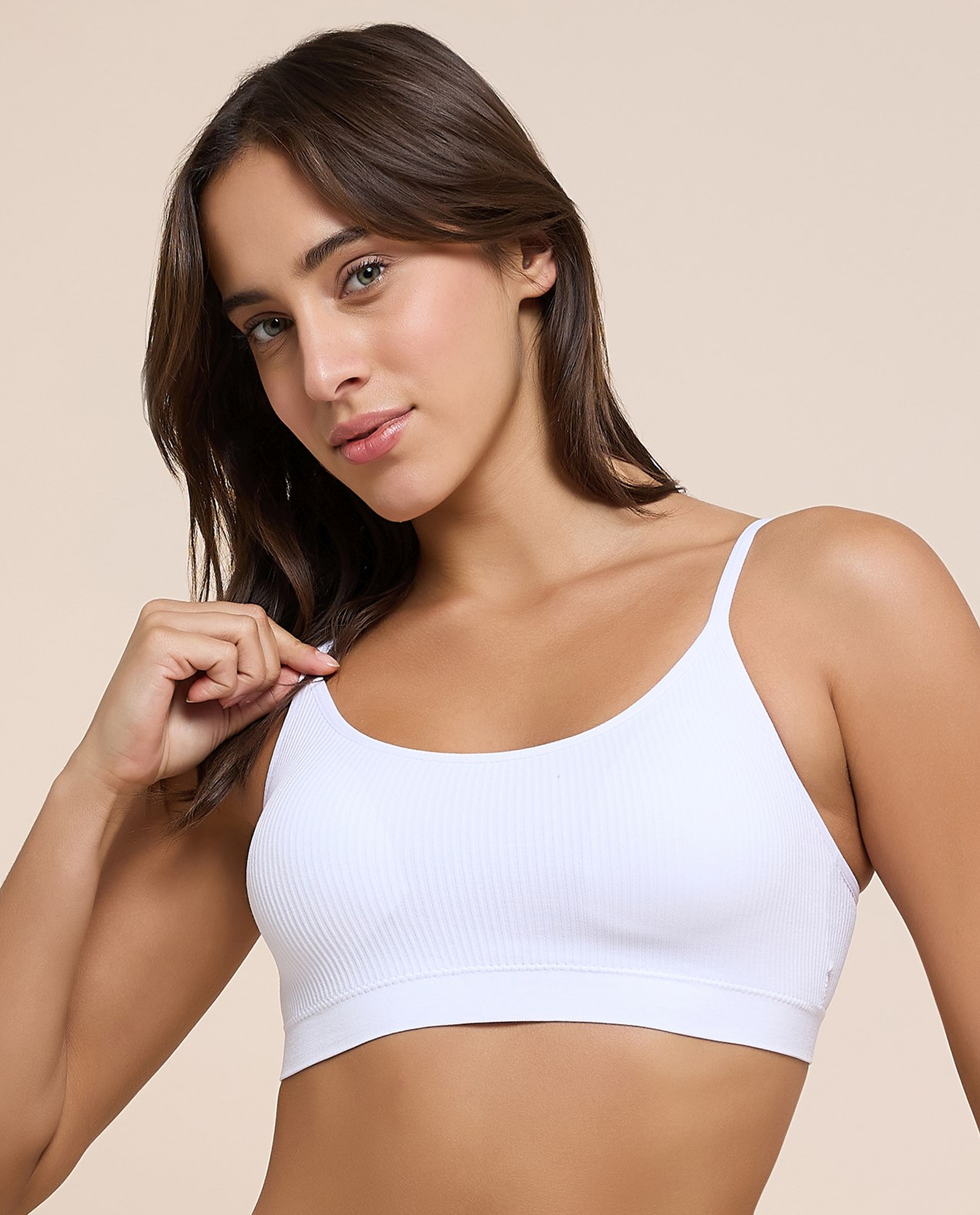 2 Pack Ribbed Padded Sports Bra
