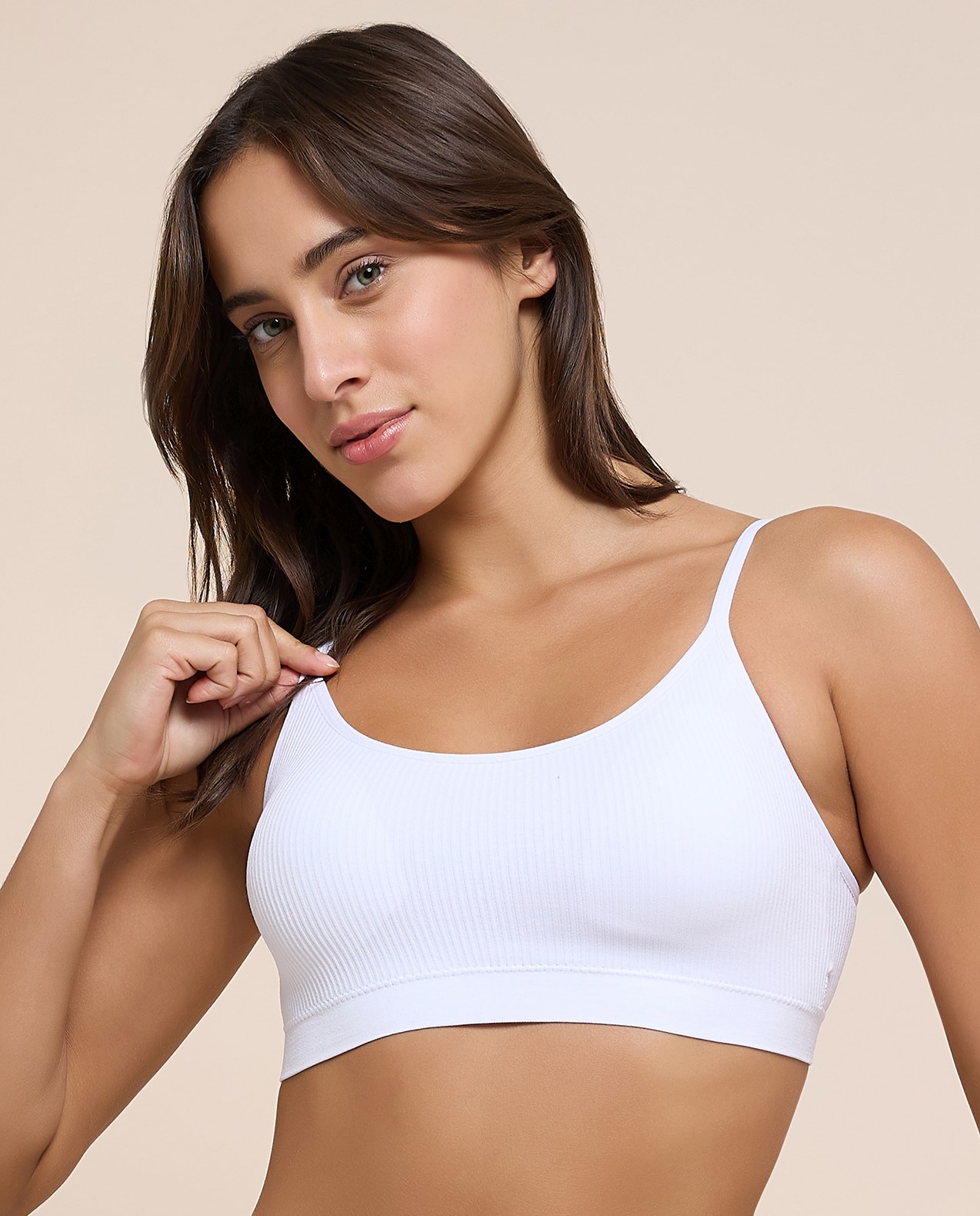 2 Pack Ribbed Padded Sports Bra