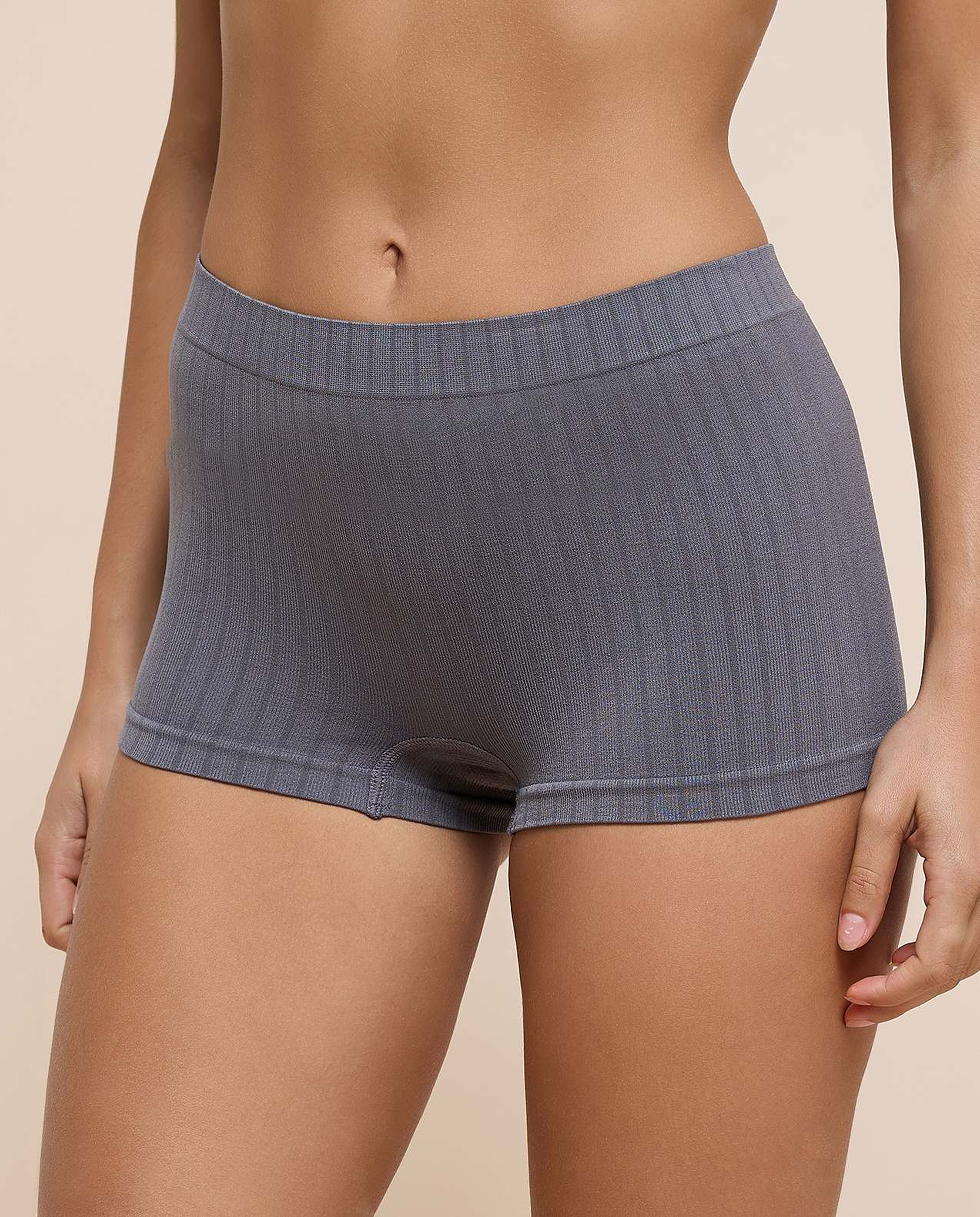 3 Pack Ribbed Seamfree Boyshorts