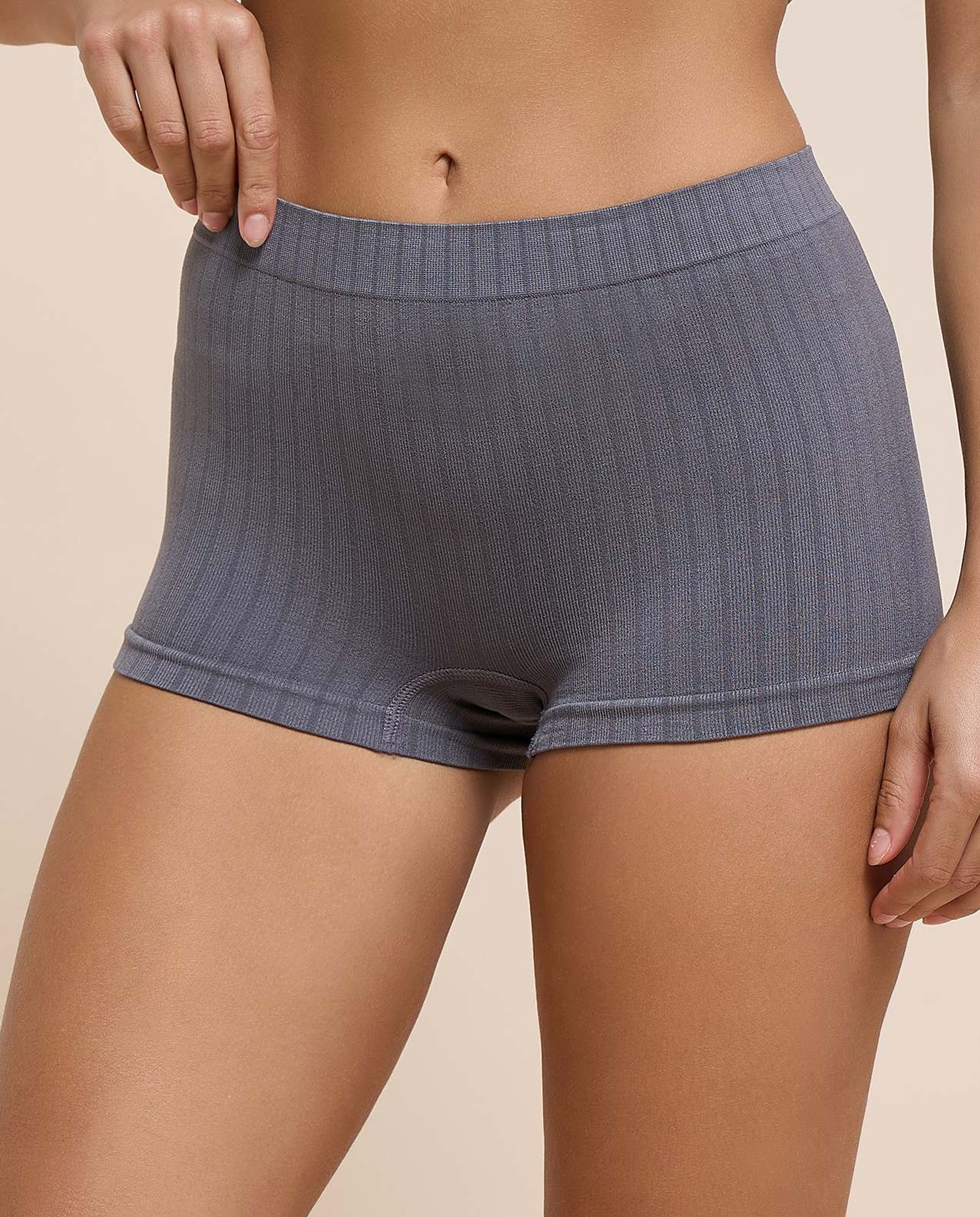 3 Pack Ribbed Seamfree Boyshorts