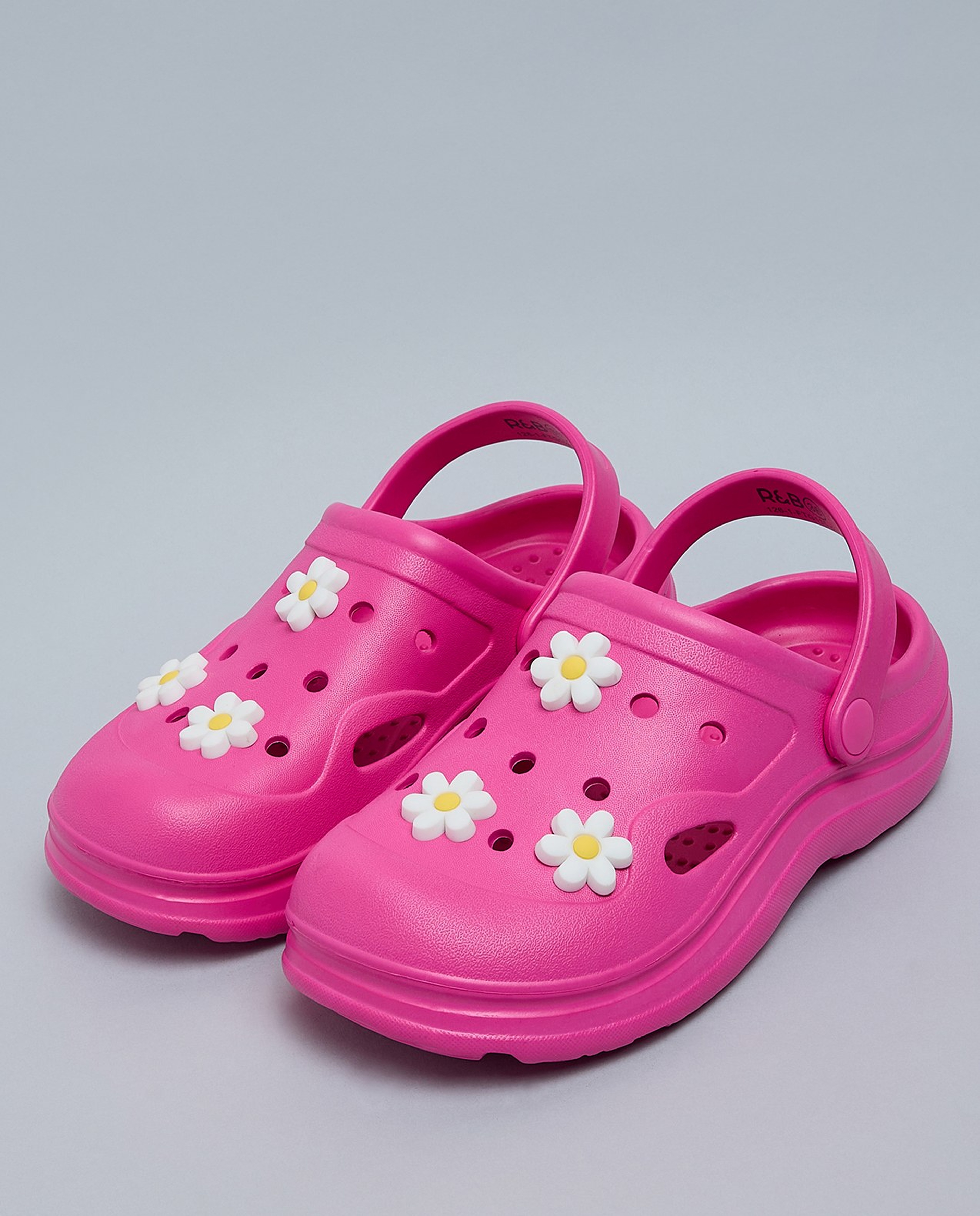 Charm Detail Slingback Clogs