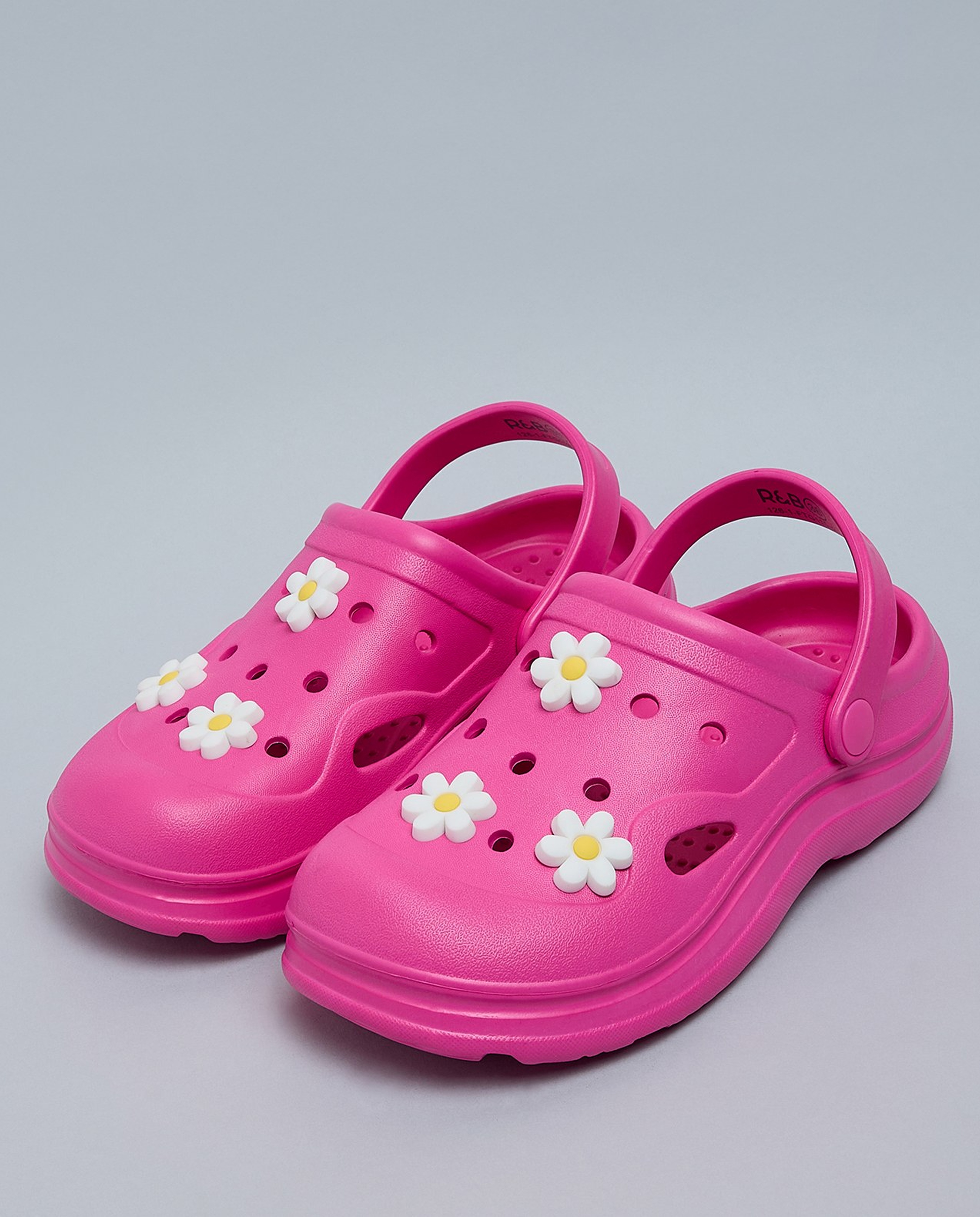 Charm Detail Slingback Clogs