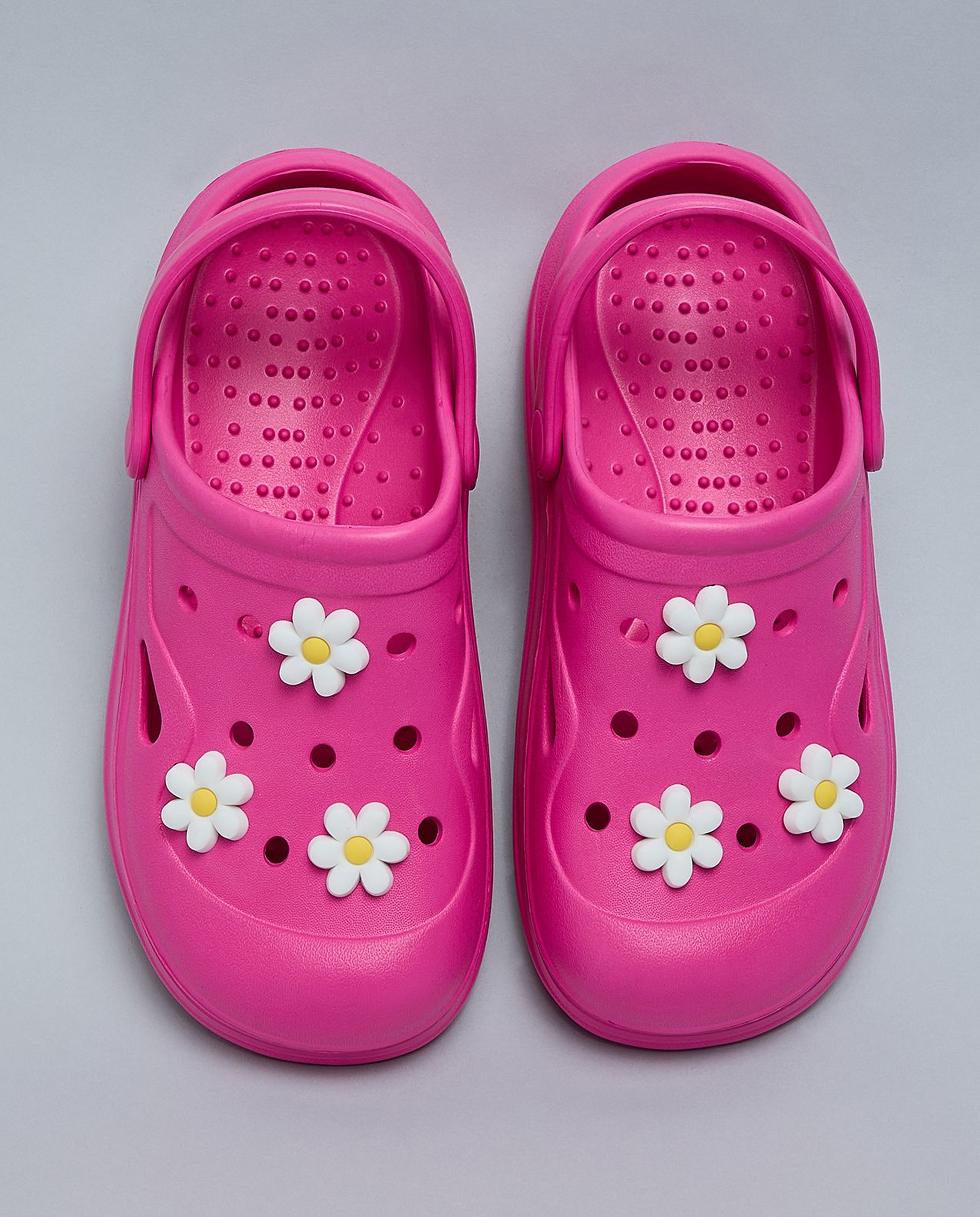 Charm Detail Slingback Clogs