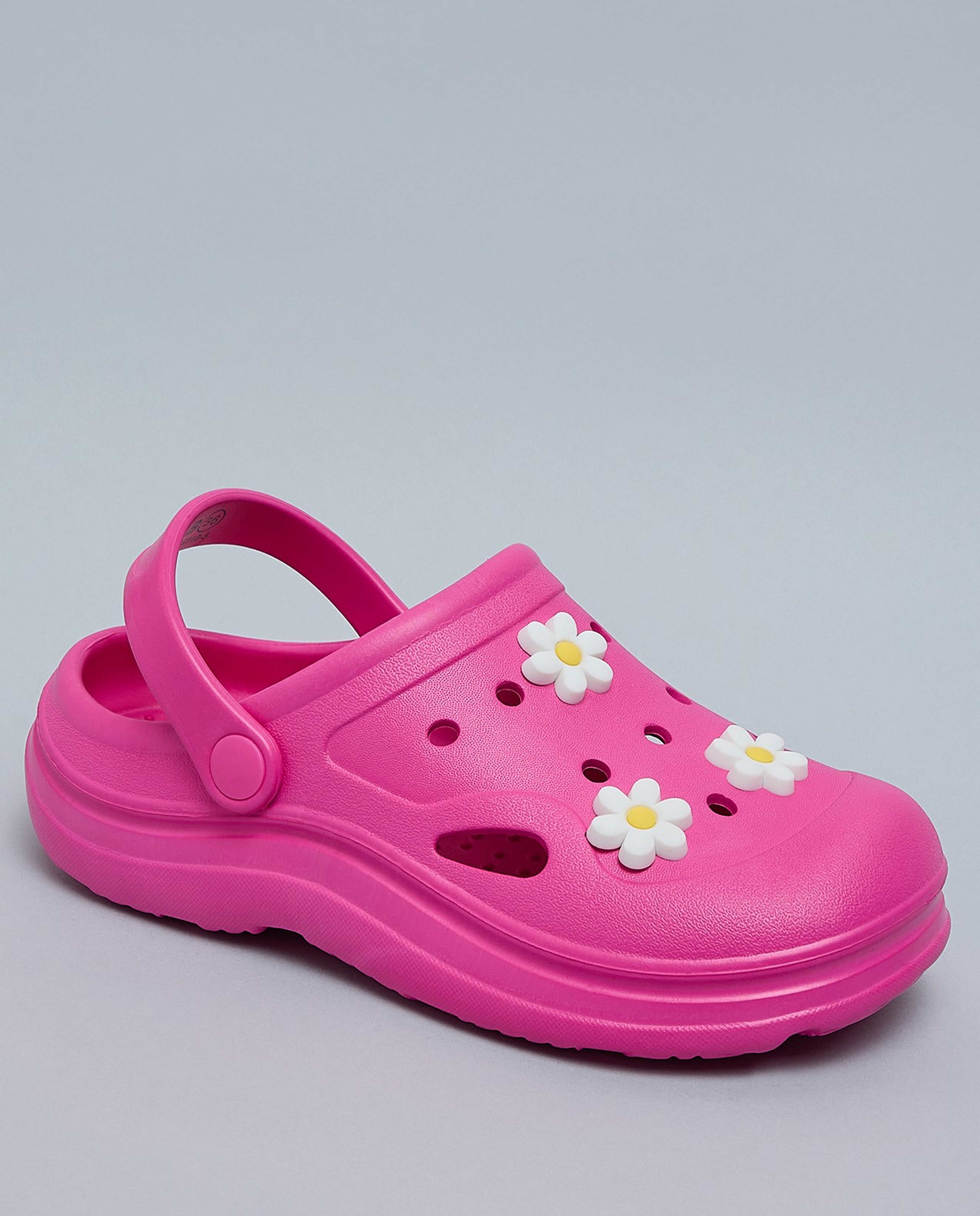 Charm Detail Slingback Clogs