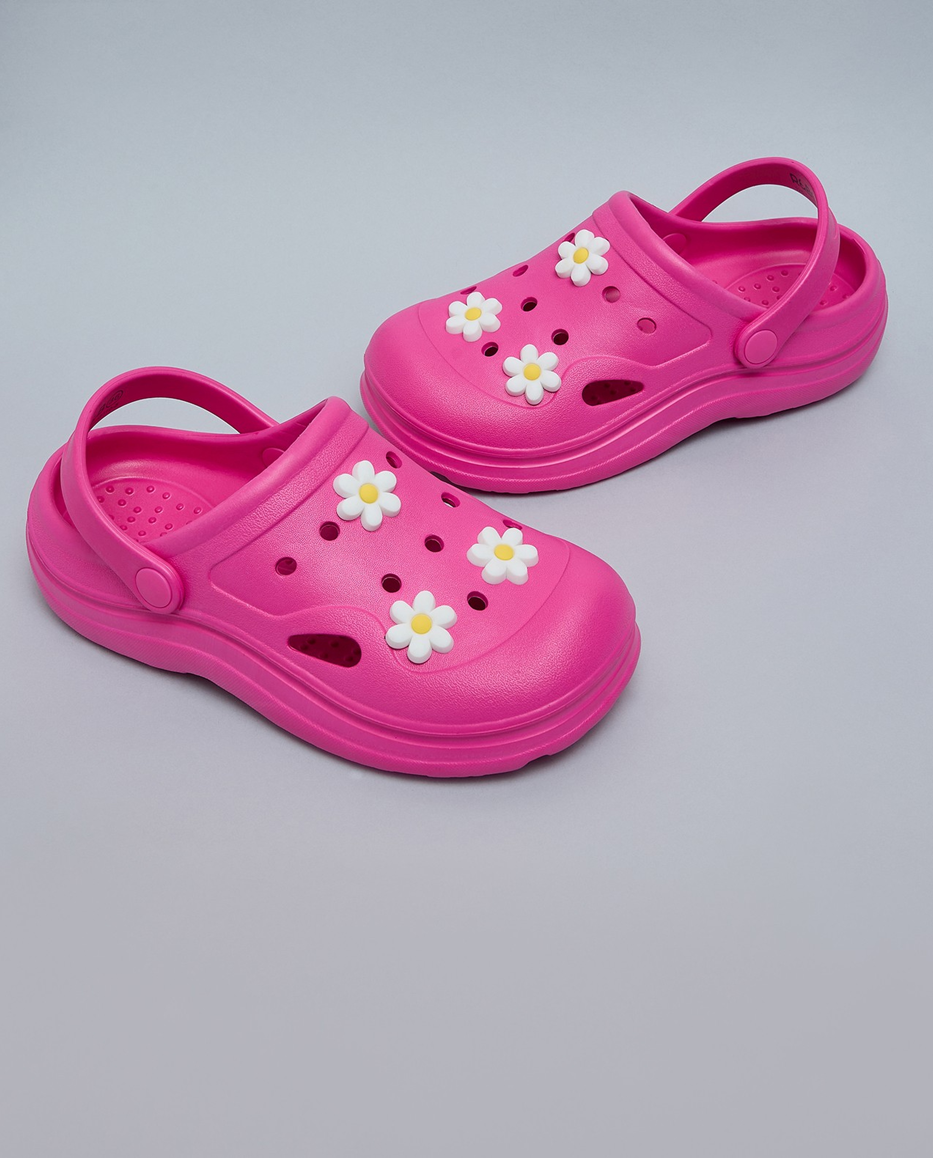 Charm Detail Slingback Clogs