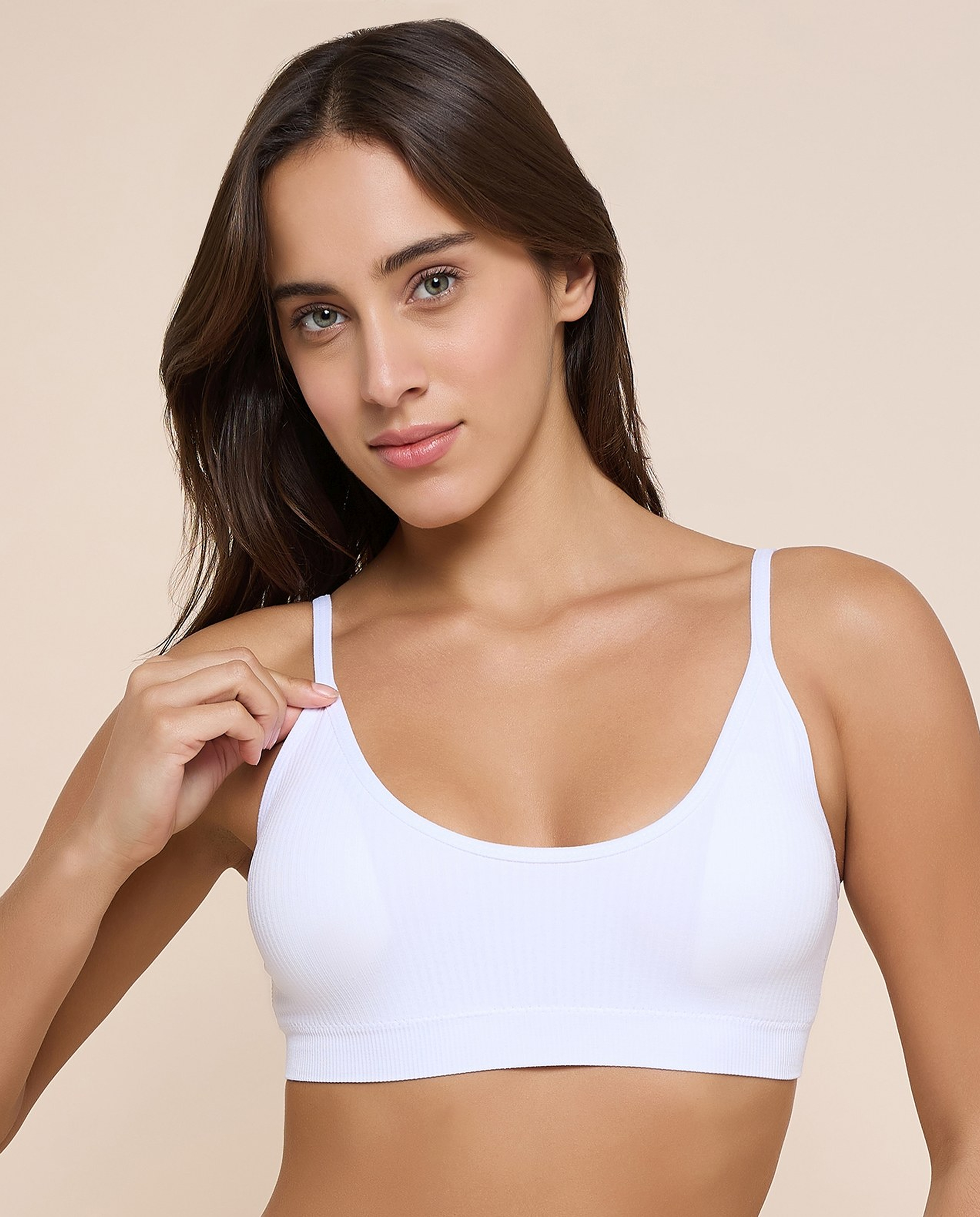 2 Pack Ribbed Padded Sports Bra