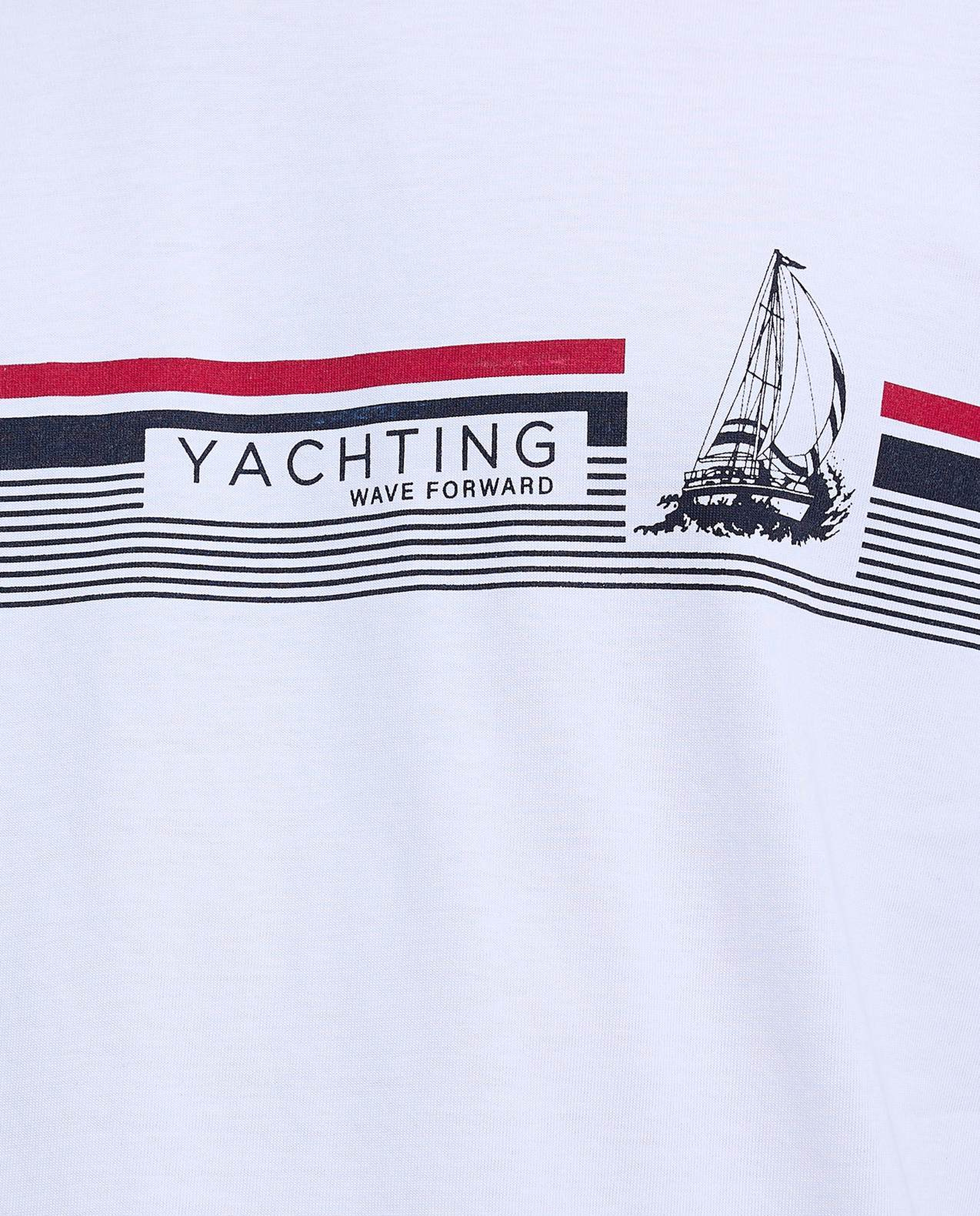 Printed T-Shirt with Crew Neck and Short Sleeves