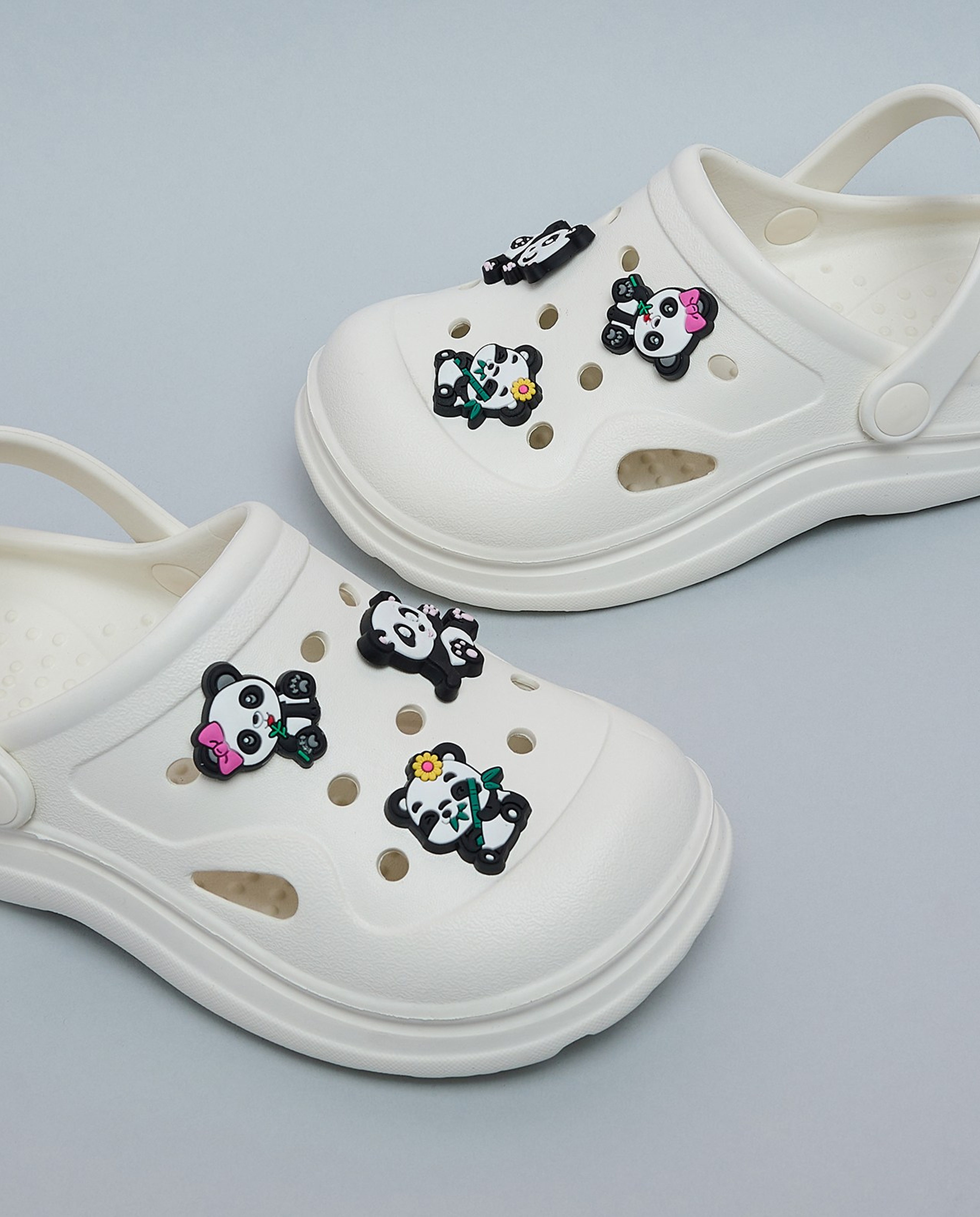 Charm Detail Slingback Clogs