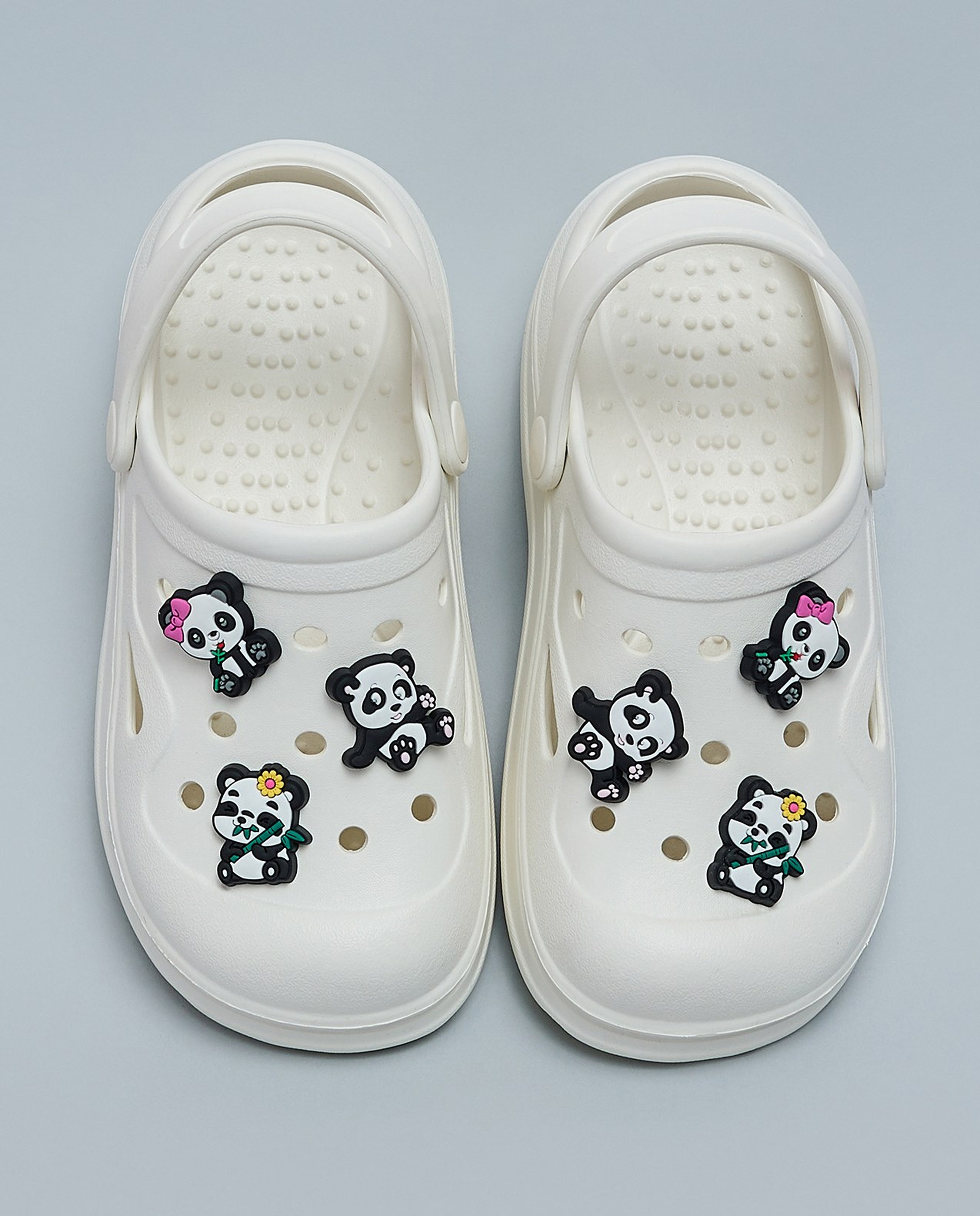 Charm Detail Slingback Clogs