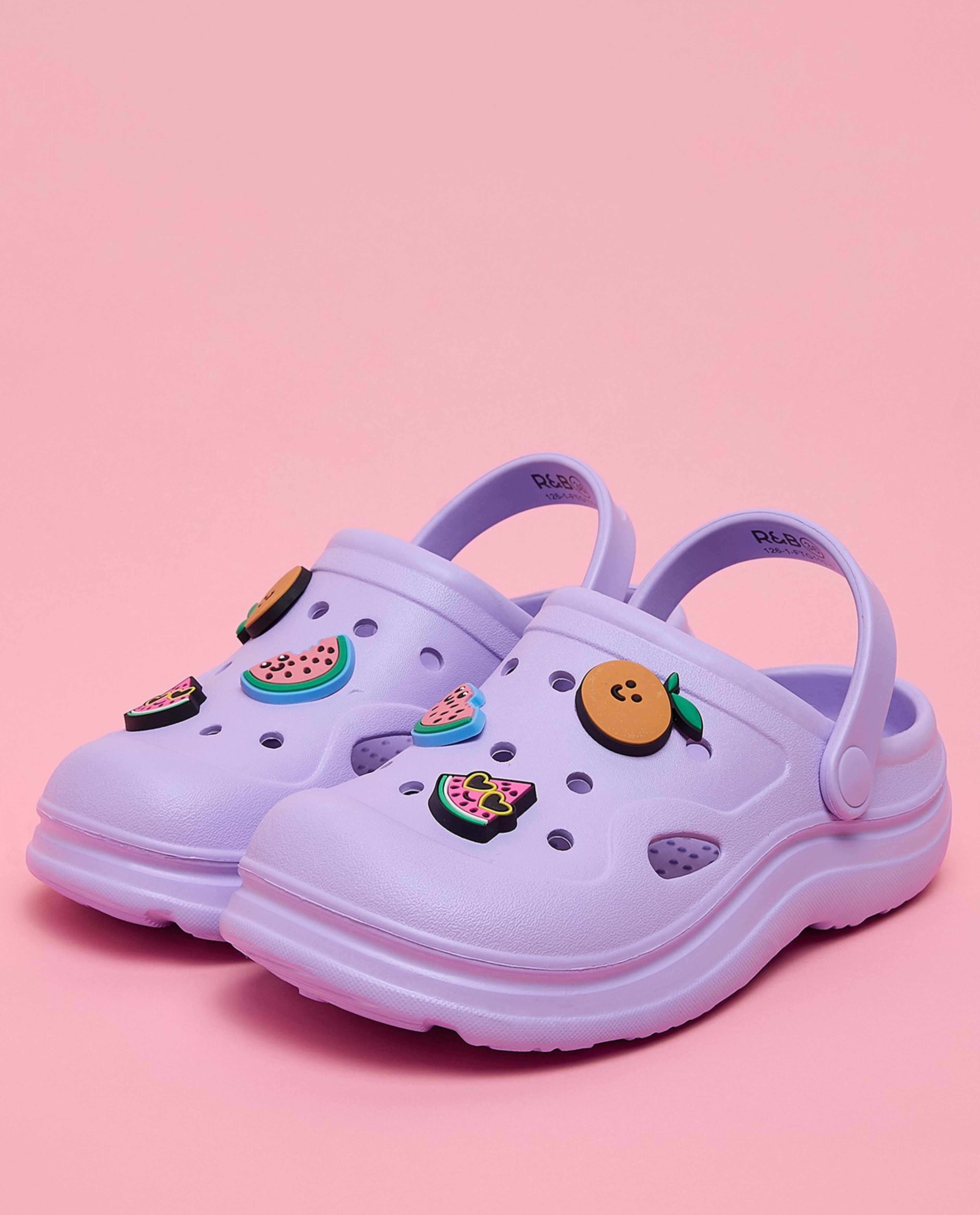 Charm Detail Slingback Clogs