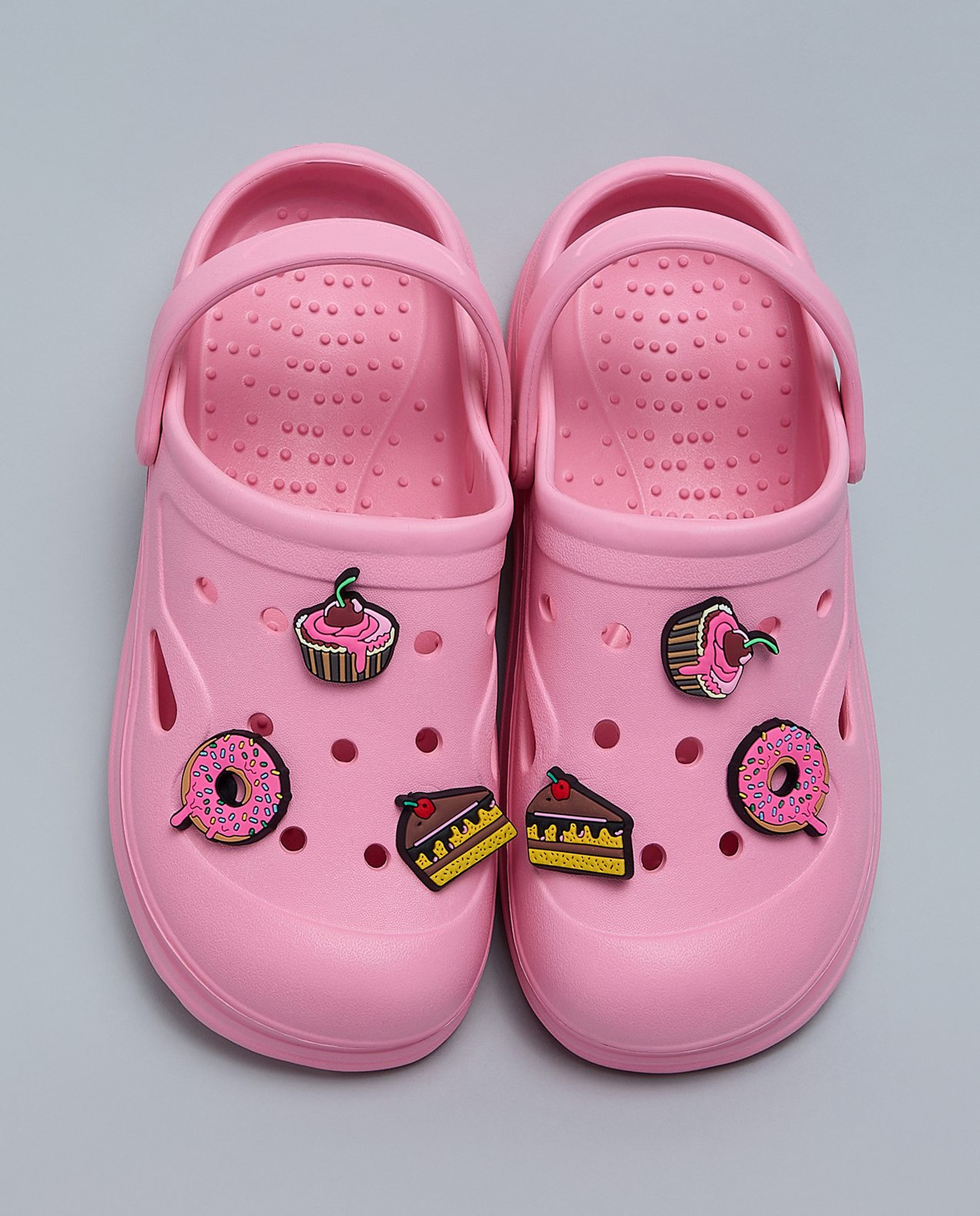 Charm Detail Slingback Clogs