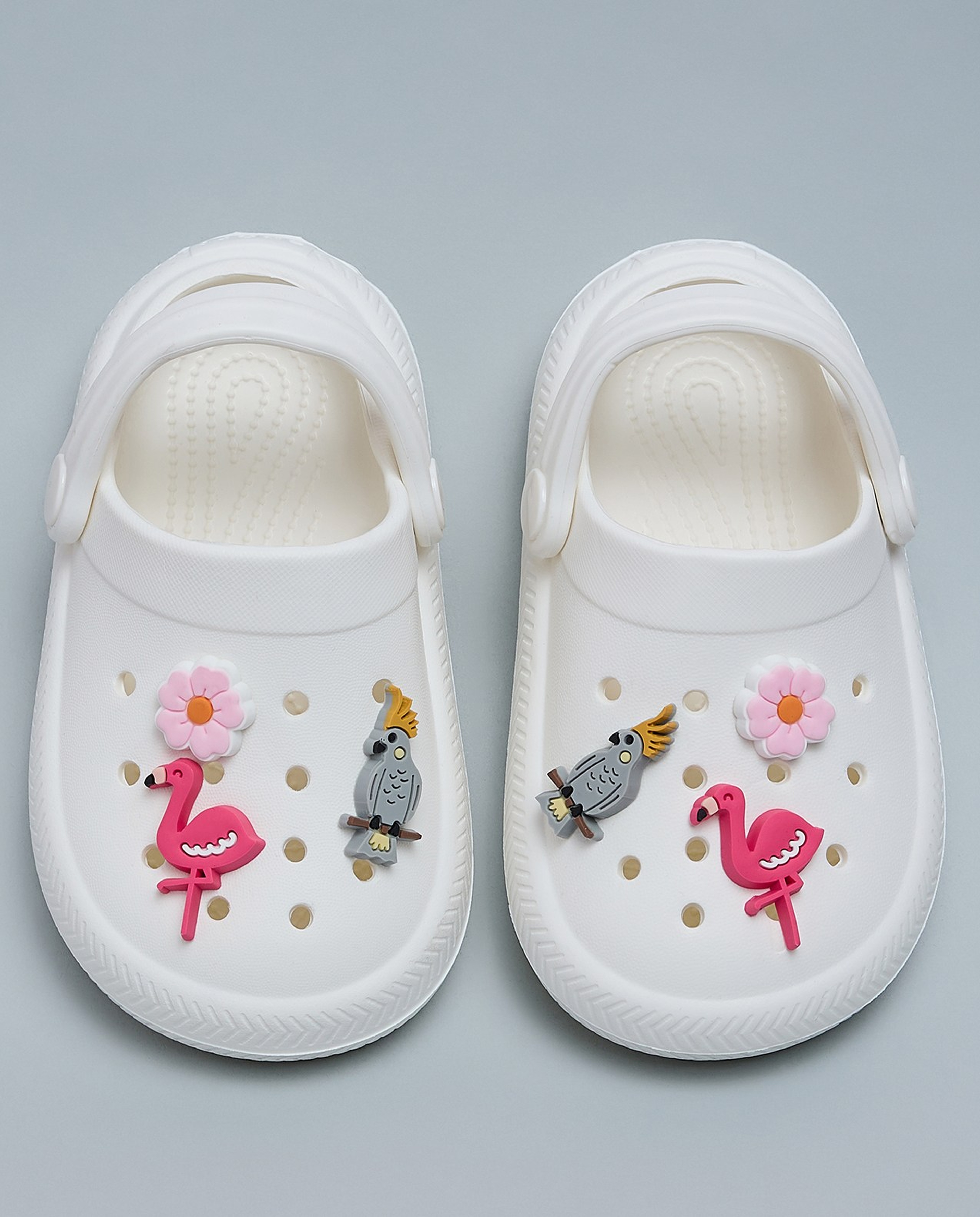 Charm Detail Slingback Clogs