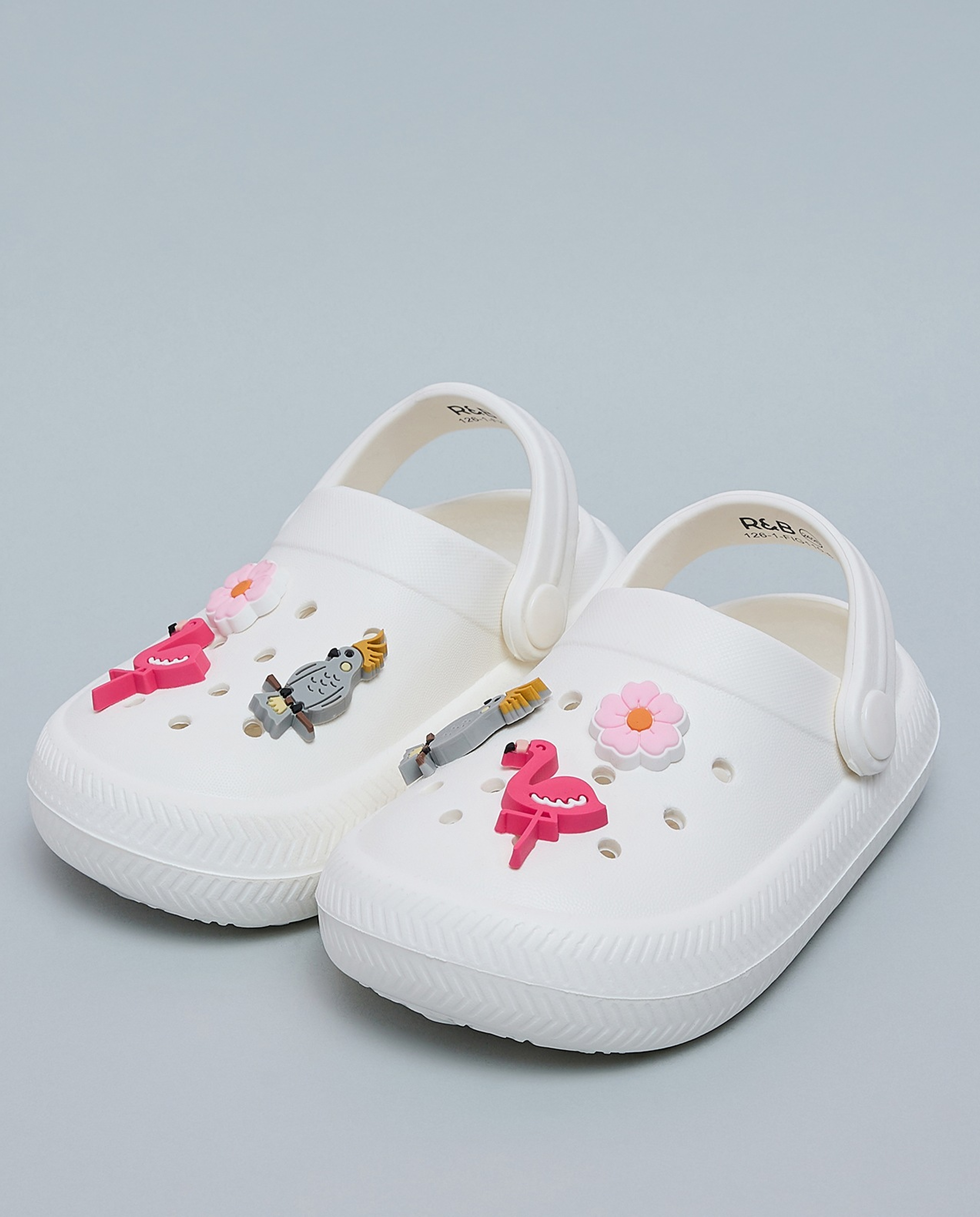 Charm Detail Slingback Clogs