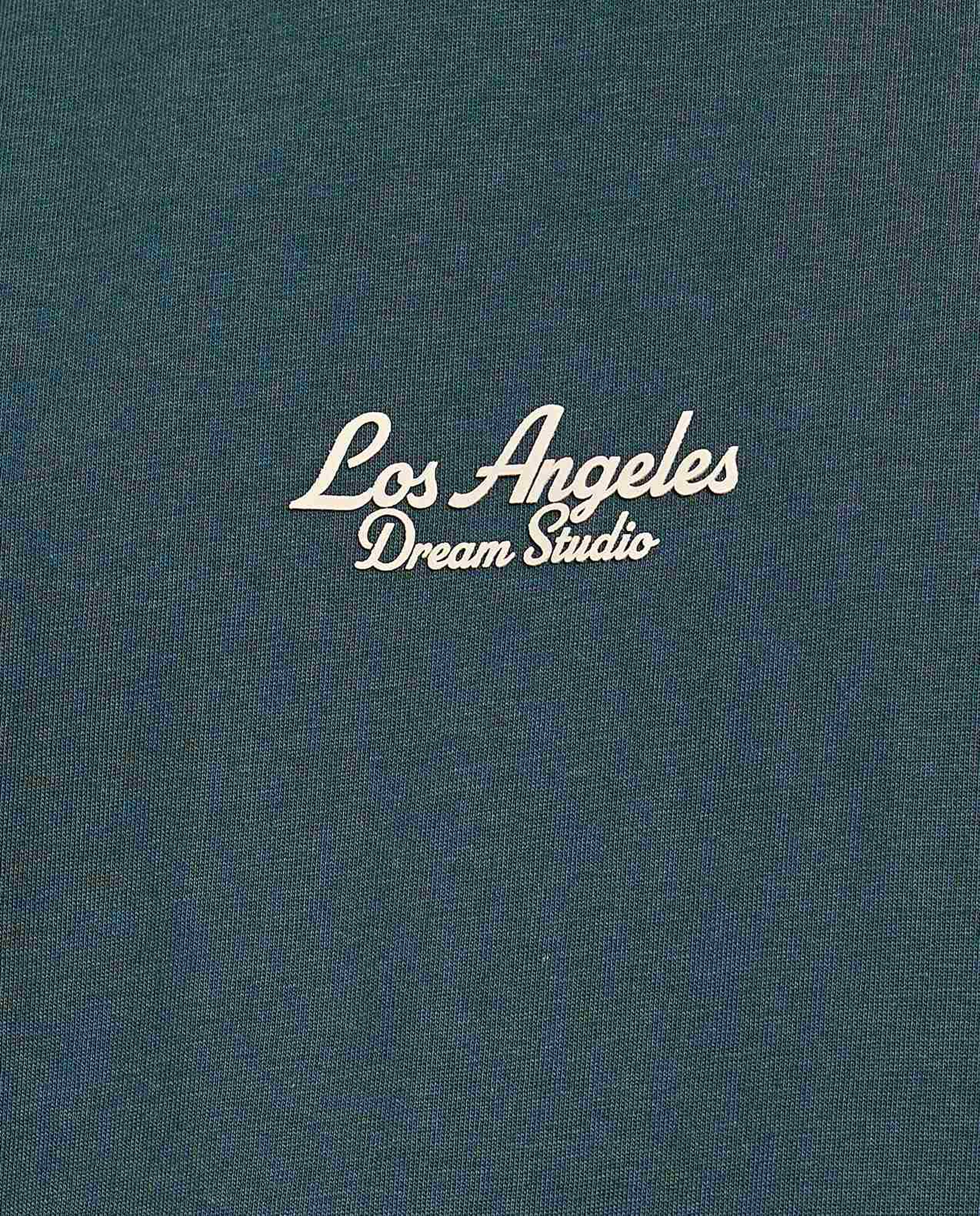 Typography Print T-Shirt with Crew Neck and Short Sleeves