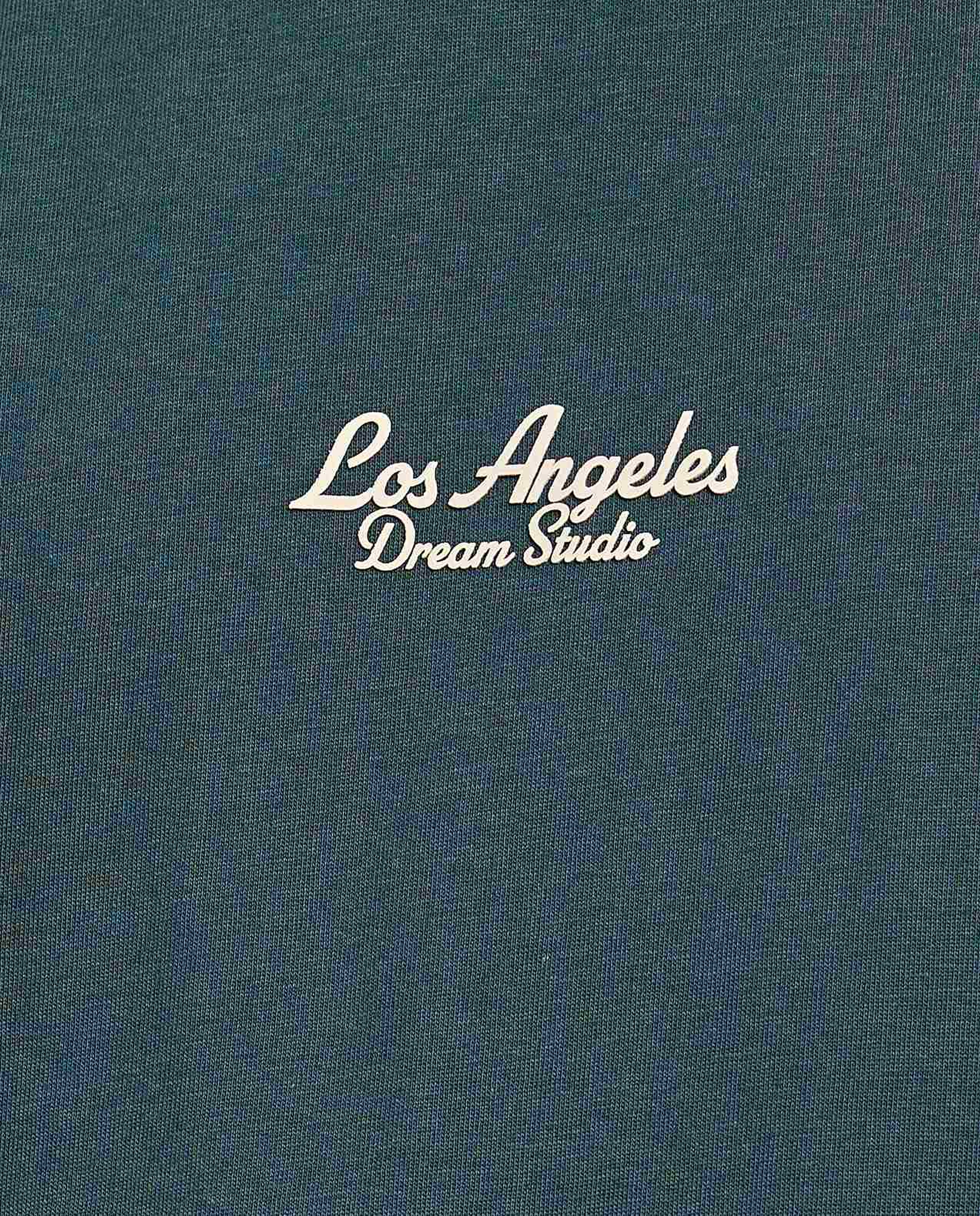 Typography Print T-Shirt with Crew Neck and Short Sleeves