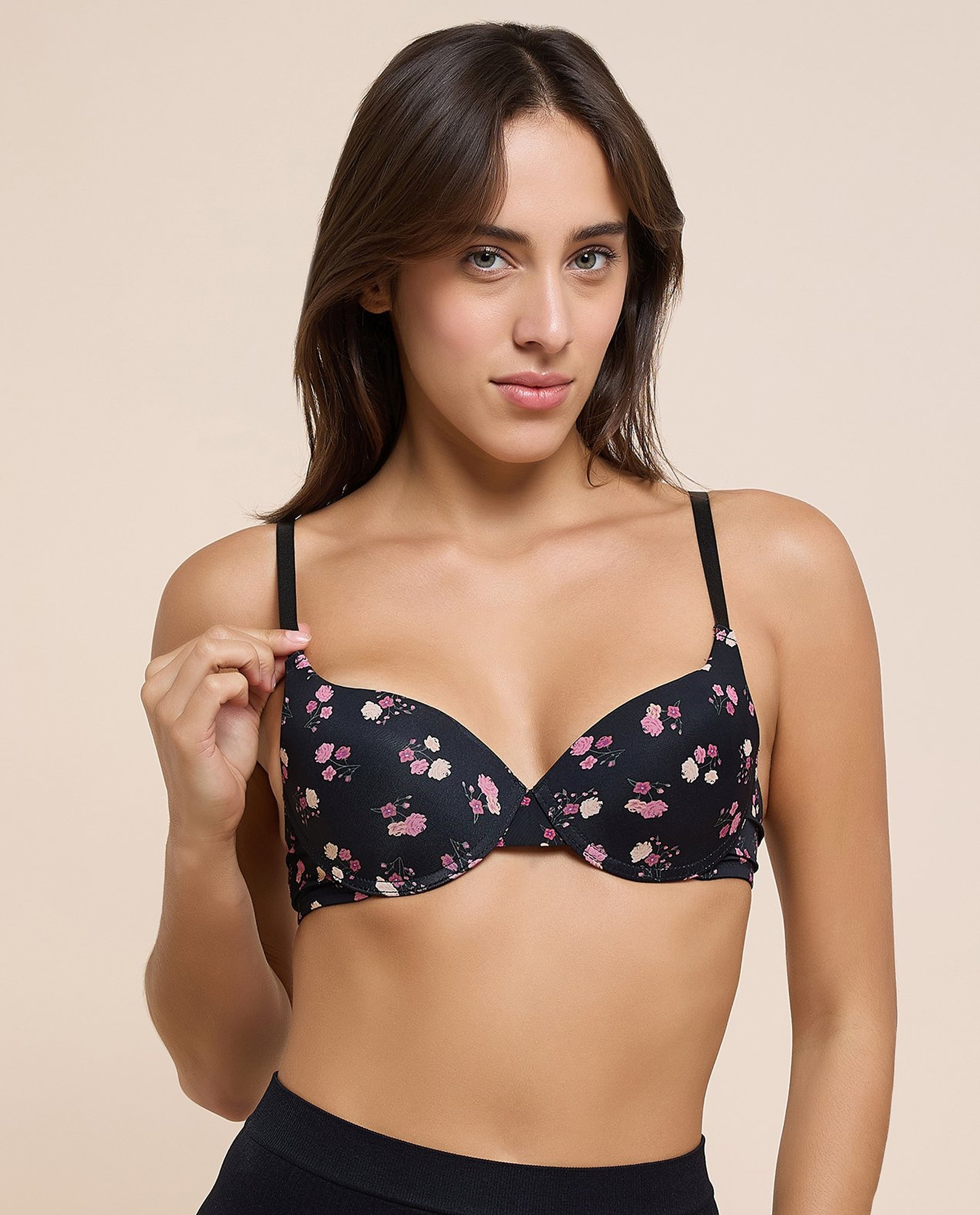2 Pack Printed Padded Push Up Bra