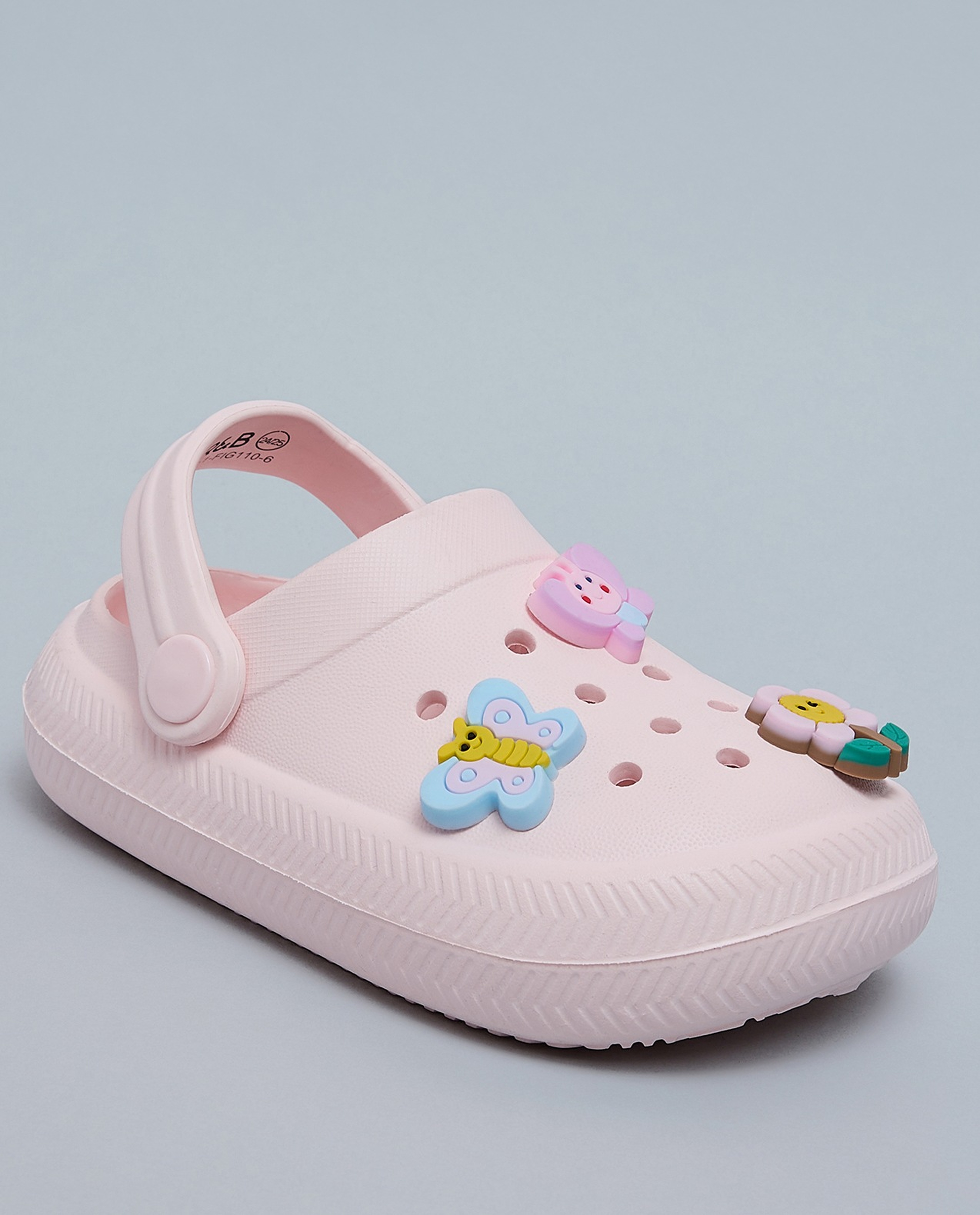 Charm Detail Slingback Clogs