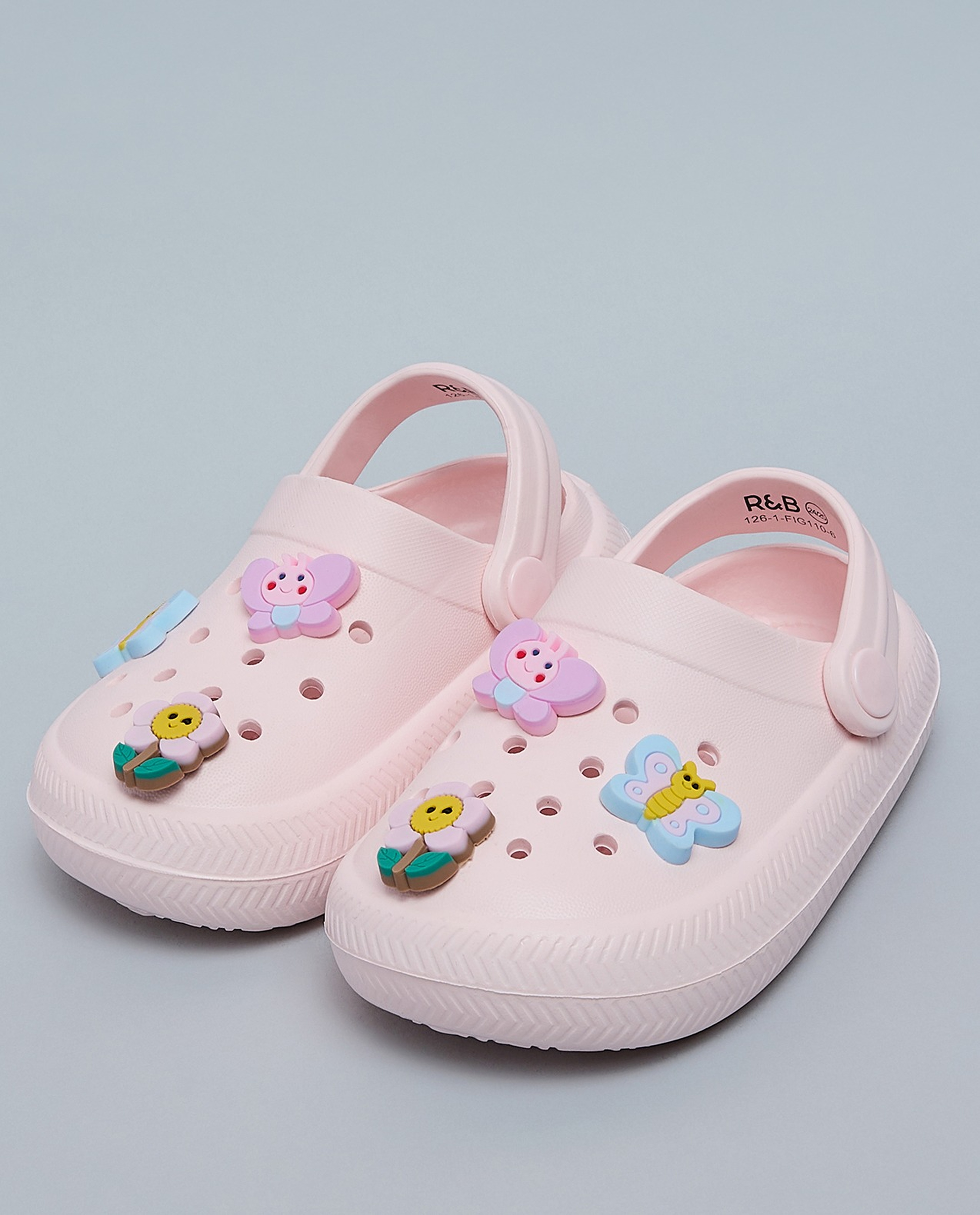 Charm Detail Slingback Clogs