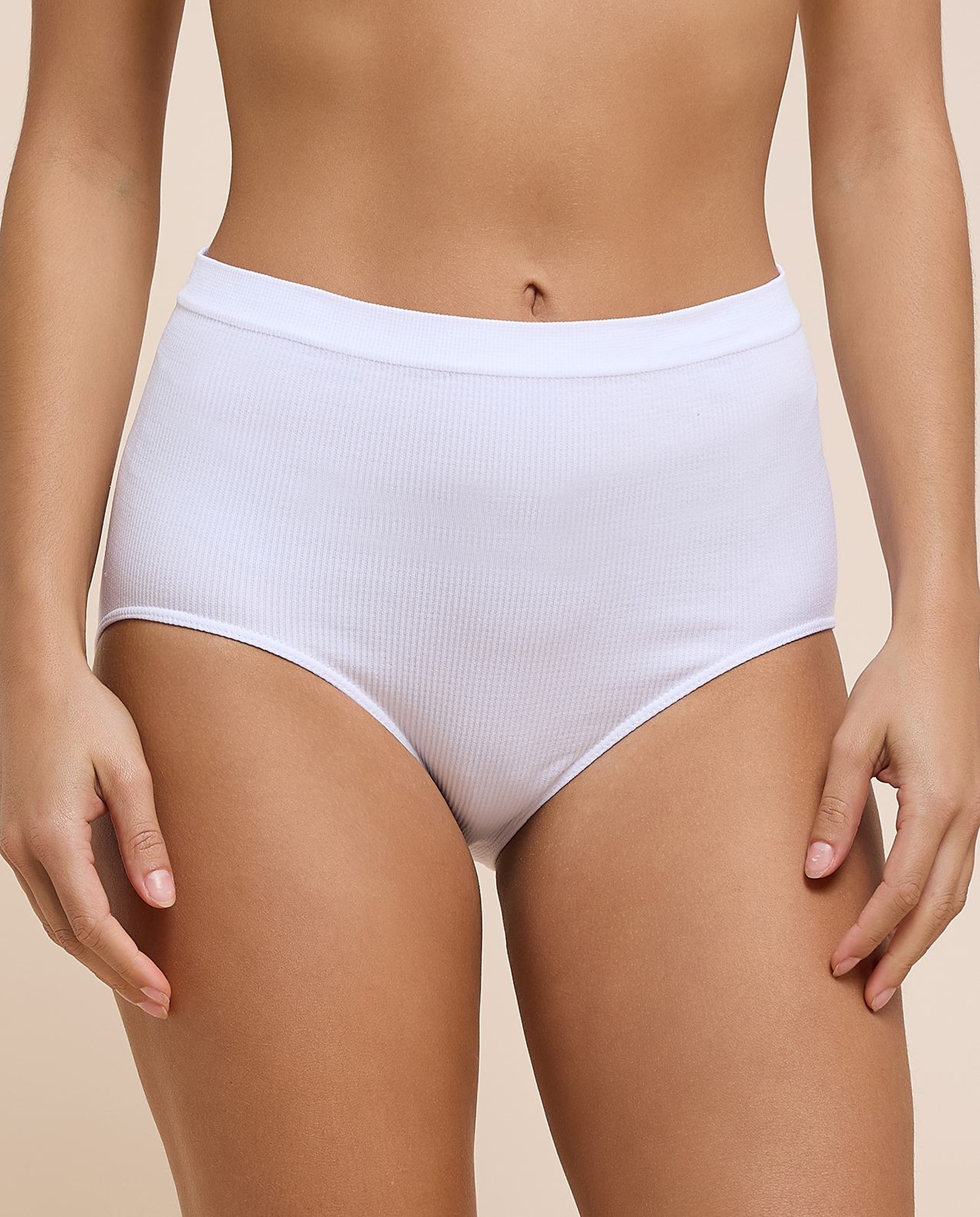 3 Pack Ribbed Full Briefs