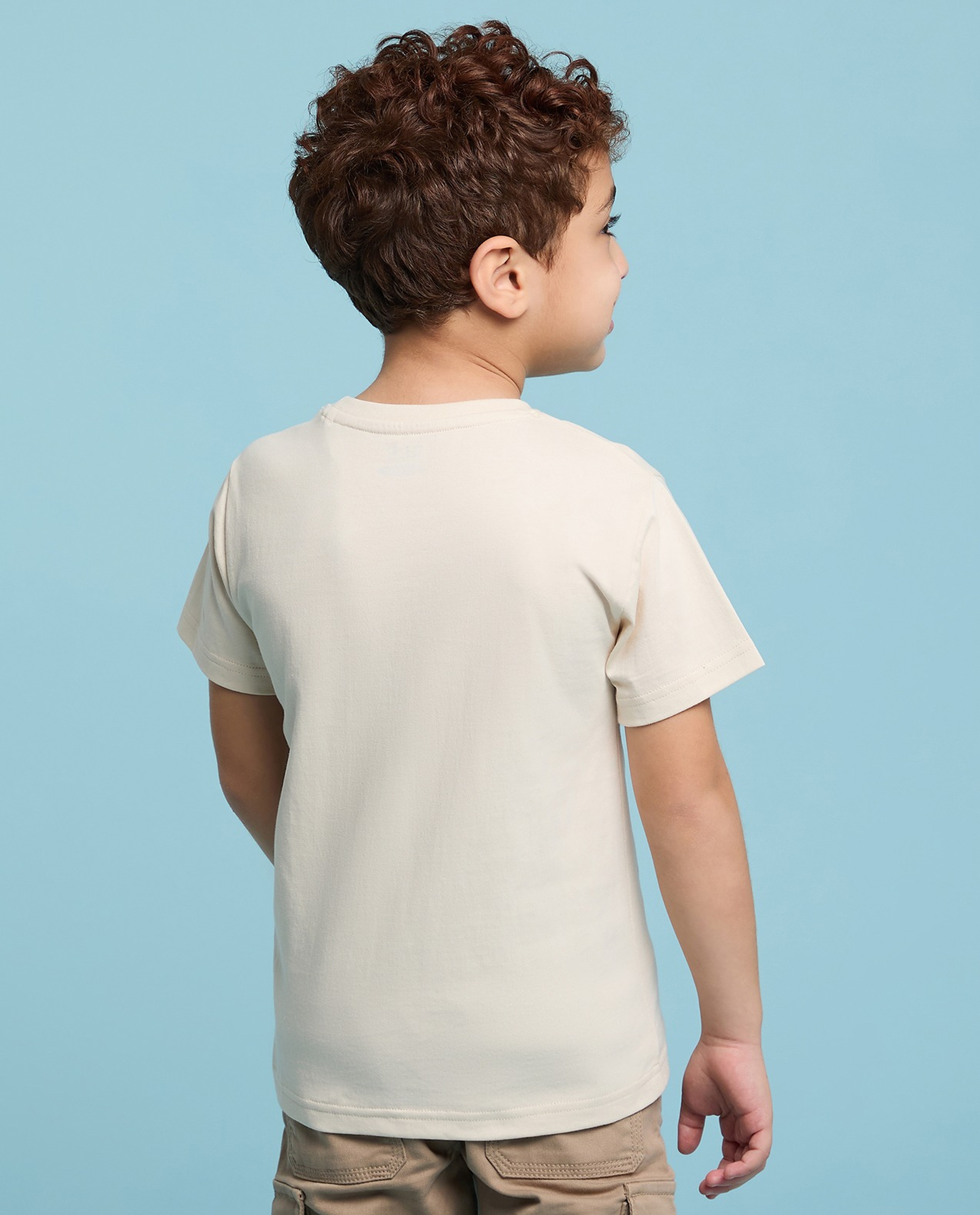 Printed T-Shirt with Crew Neck and Short Sleeves