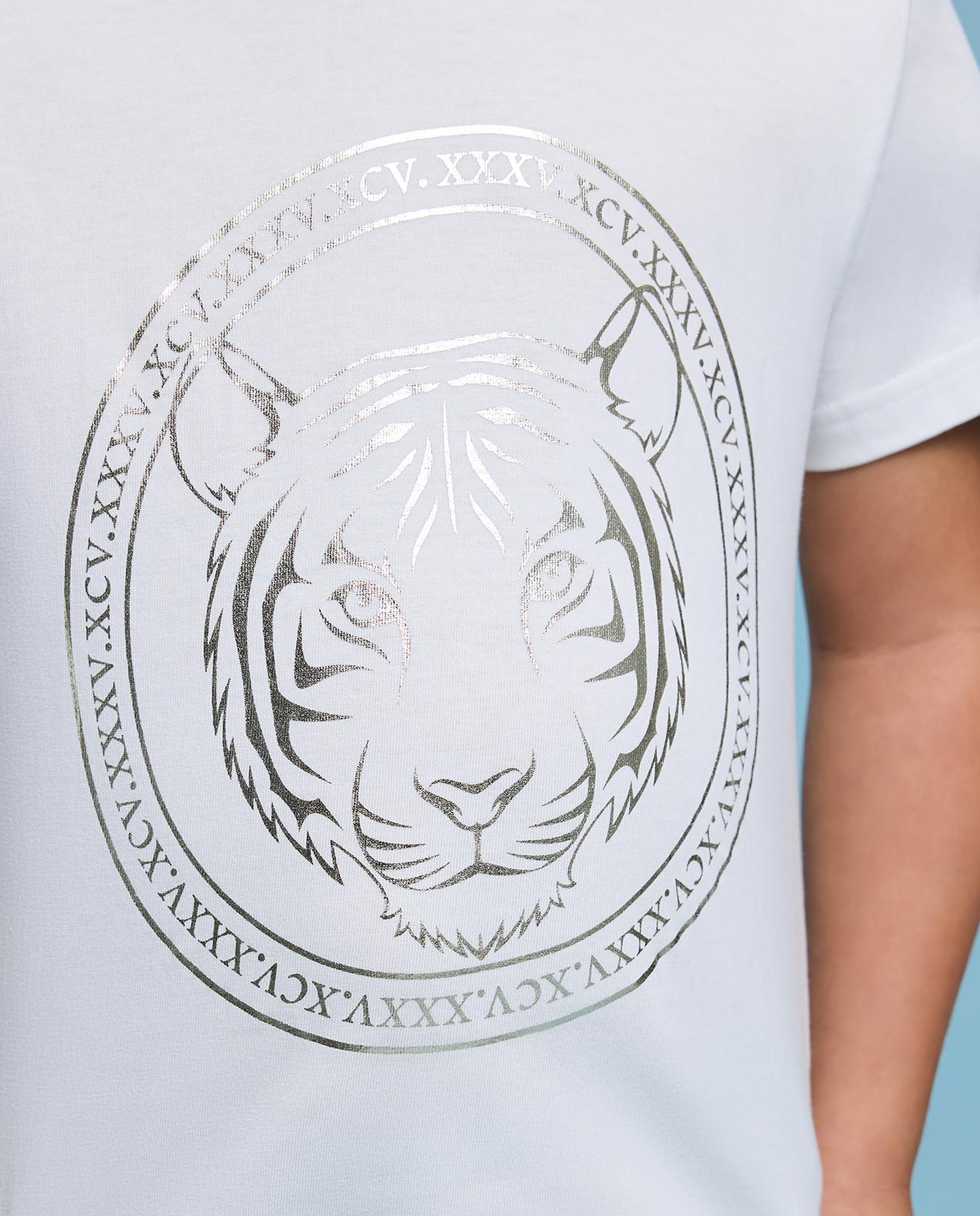 Printed T-Shirt with Crew Neck and Short Sleeves