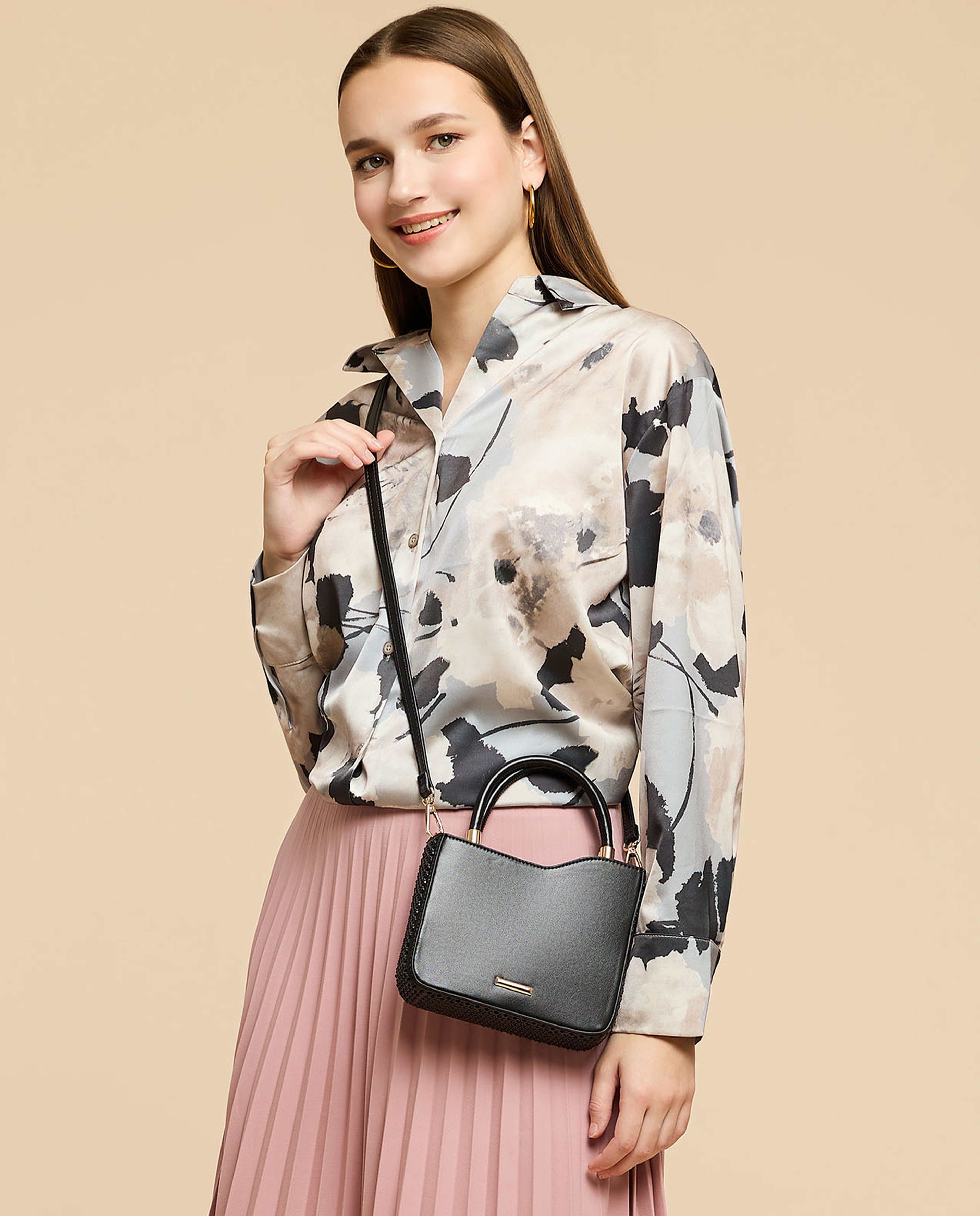 Embellished Handheld Bag